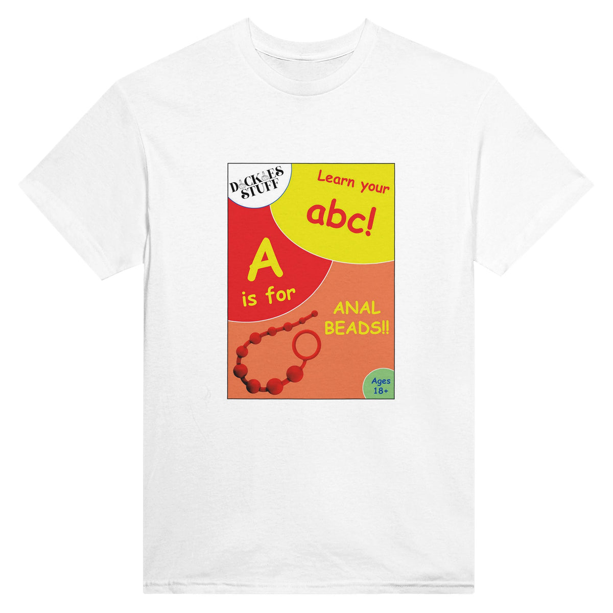 A is for Anal Beads ABC adult novelty tshirt sex