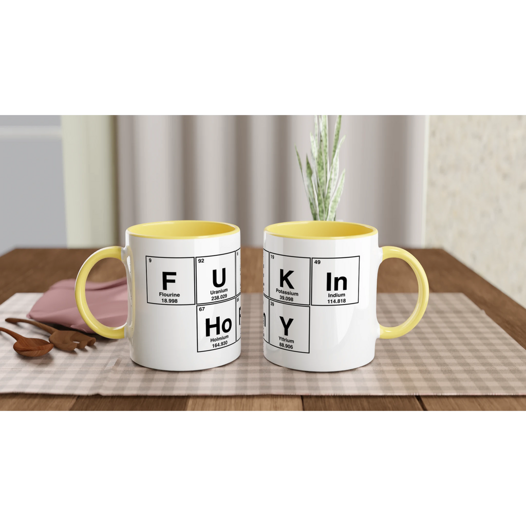 FUCKIn HoRnY periodic table caup aduly novelty tea coffee