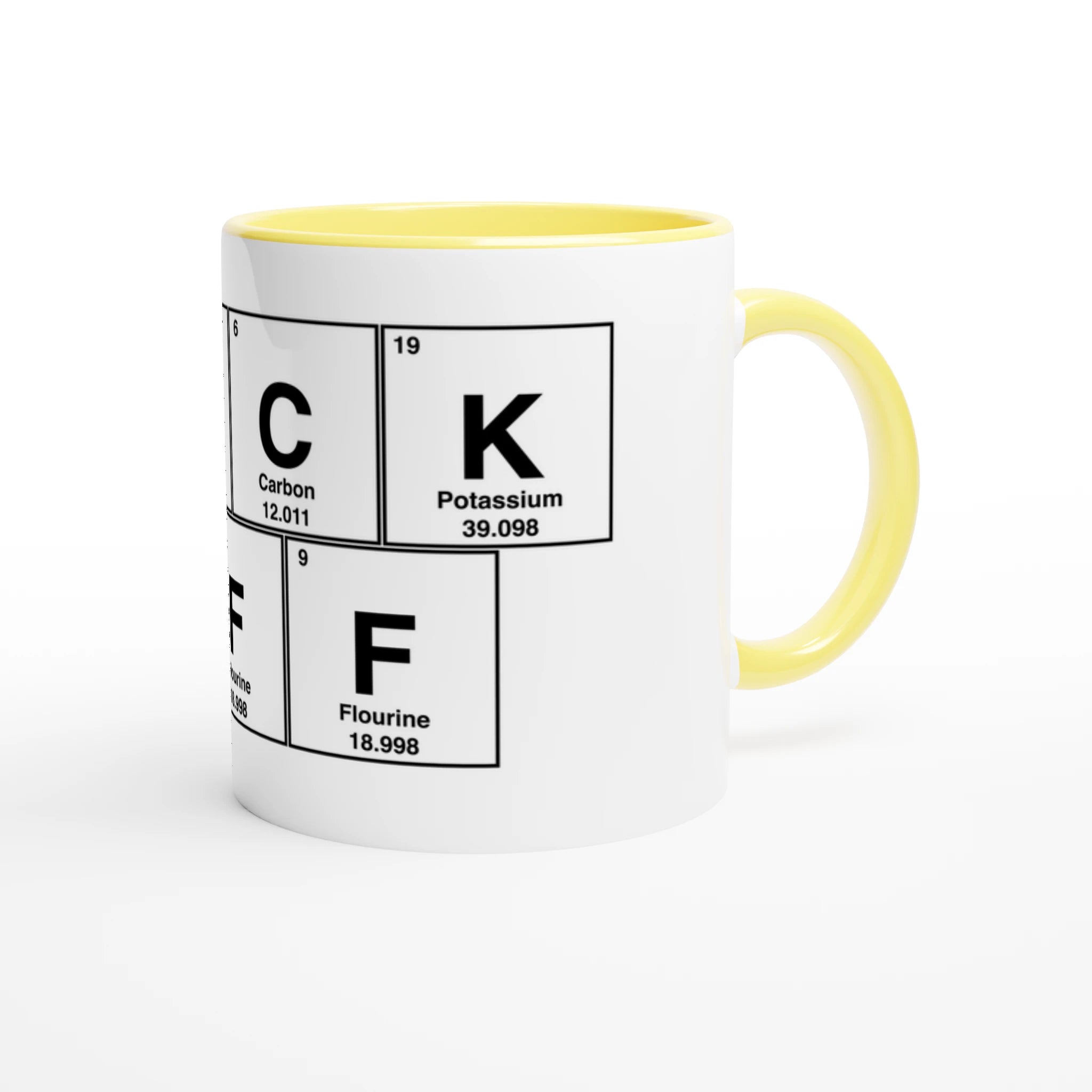 FUCKOFF periodic table adult novelty cup tea coffee 3