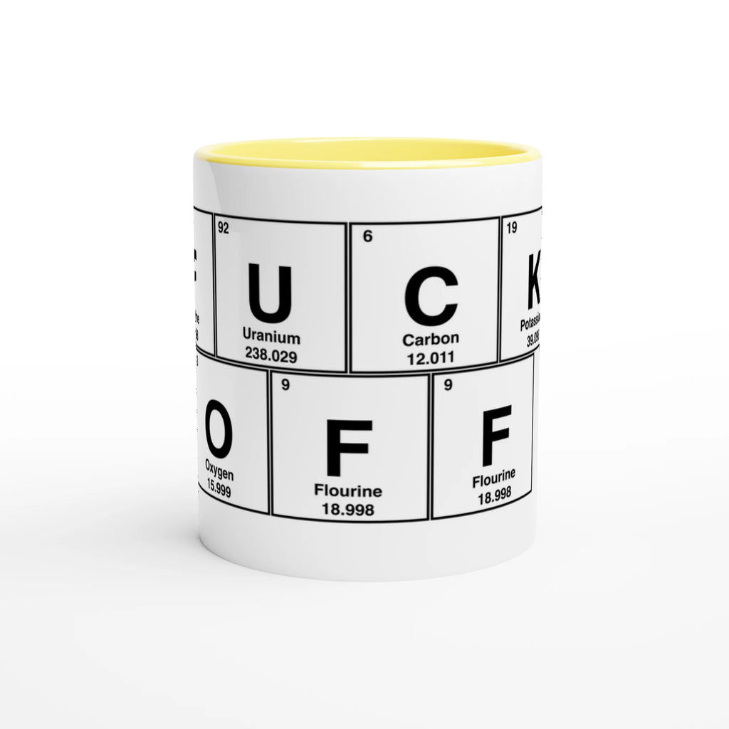 FUCKOFF periodic table adult novelty cup tea coffee 4