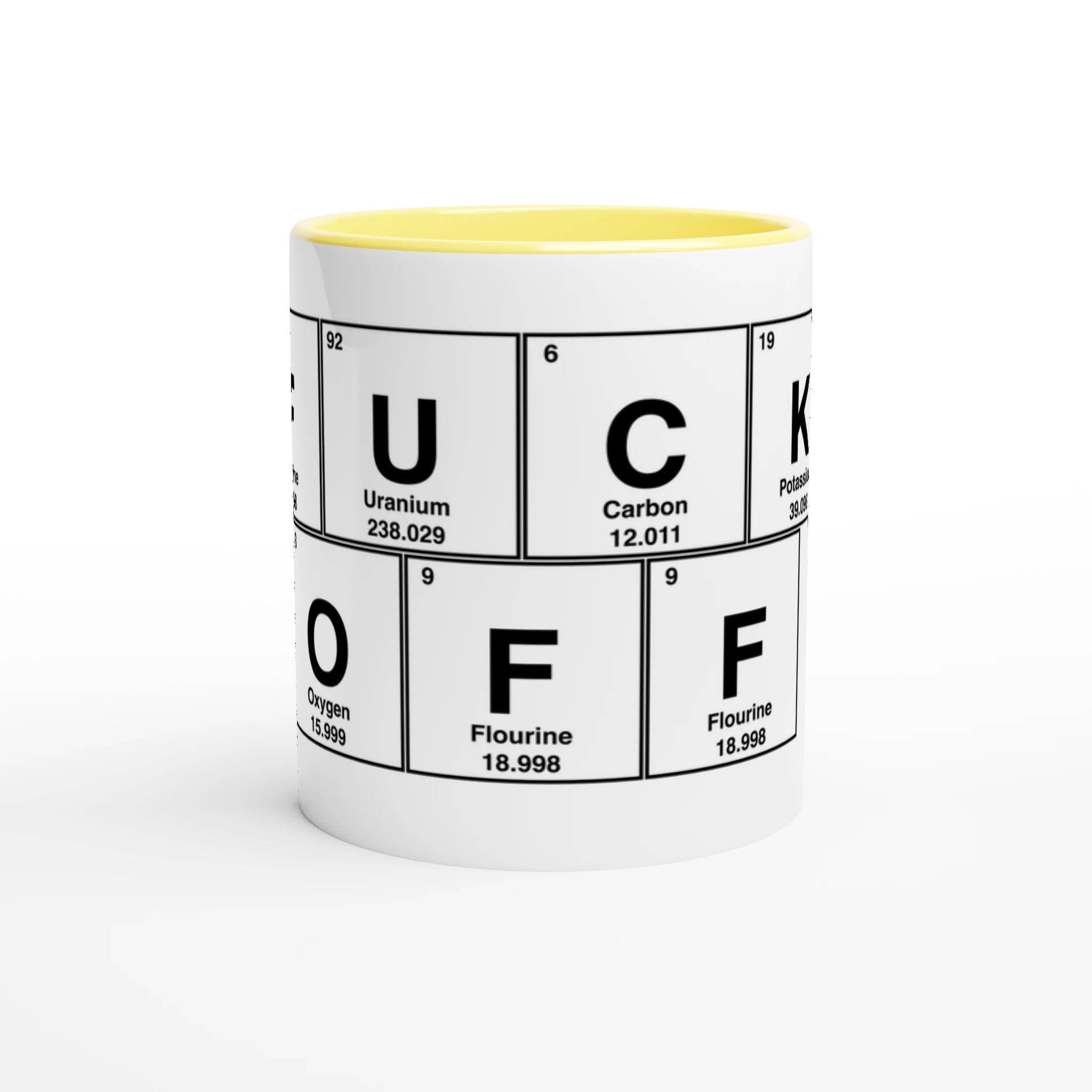 FUCKOFF periodic table adult novelty cup tea coffee 4