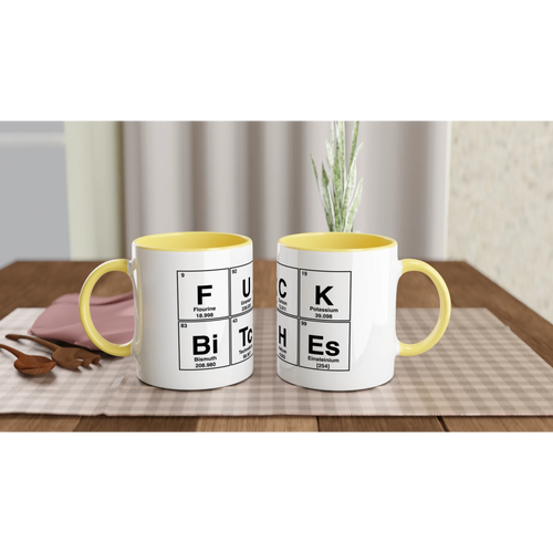 FUCK BiTcHEs periodic table aduly novelty tea coffee cup