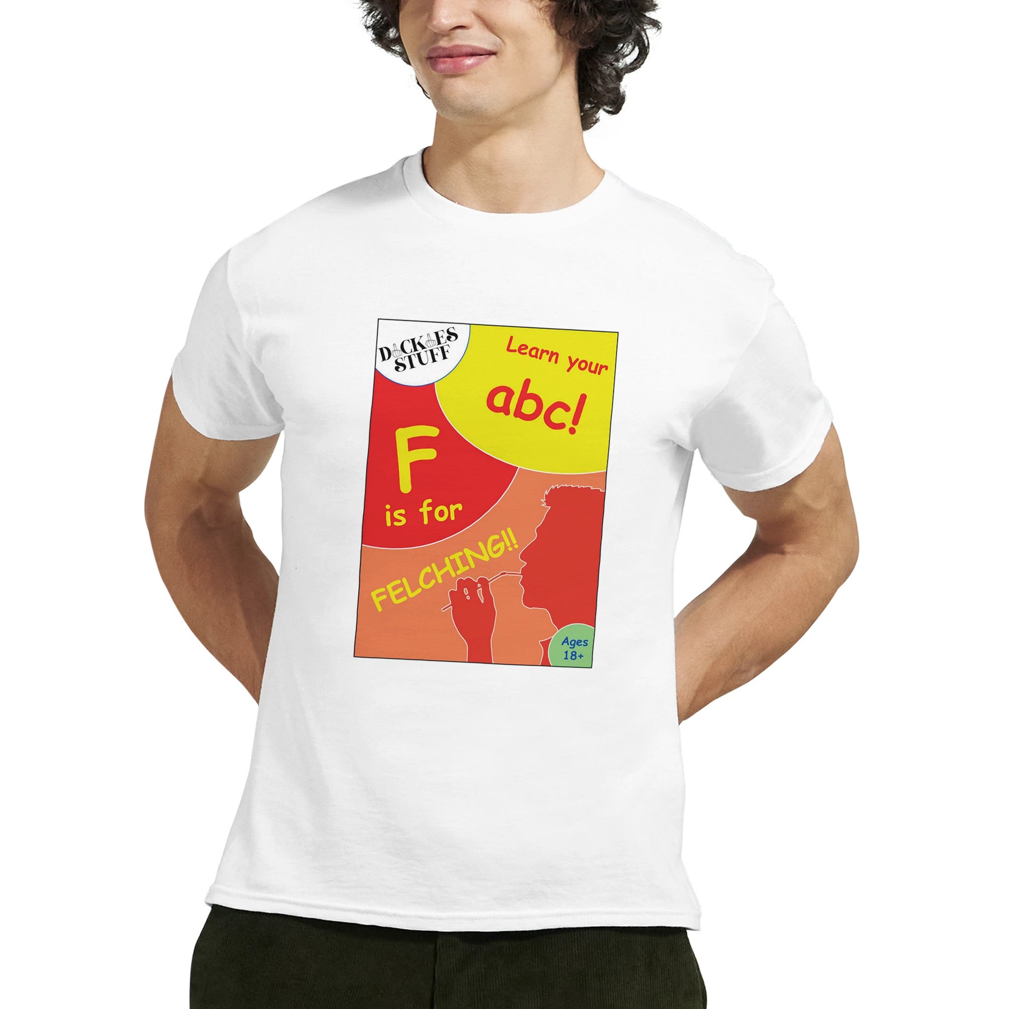 F is for Felching abc novelty adult tshirt sex white 3