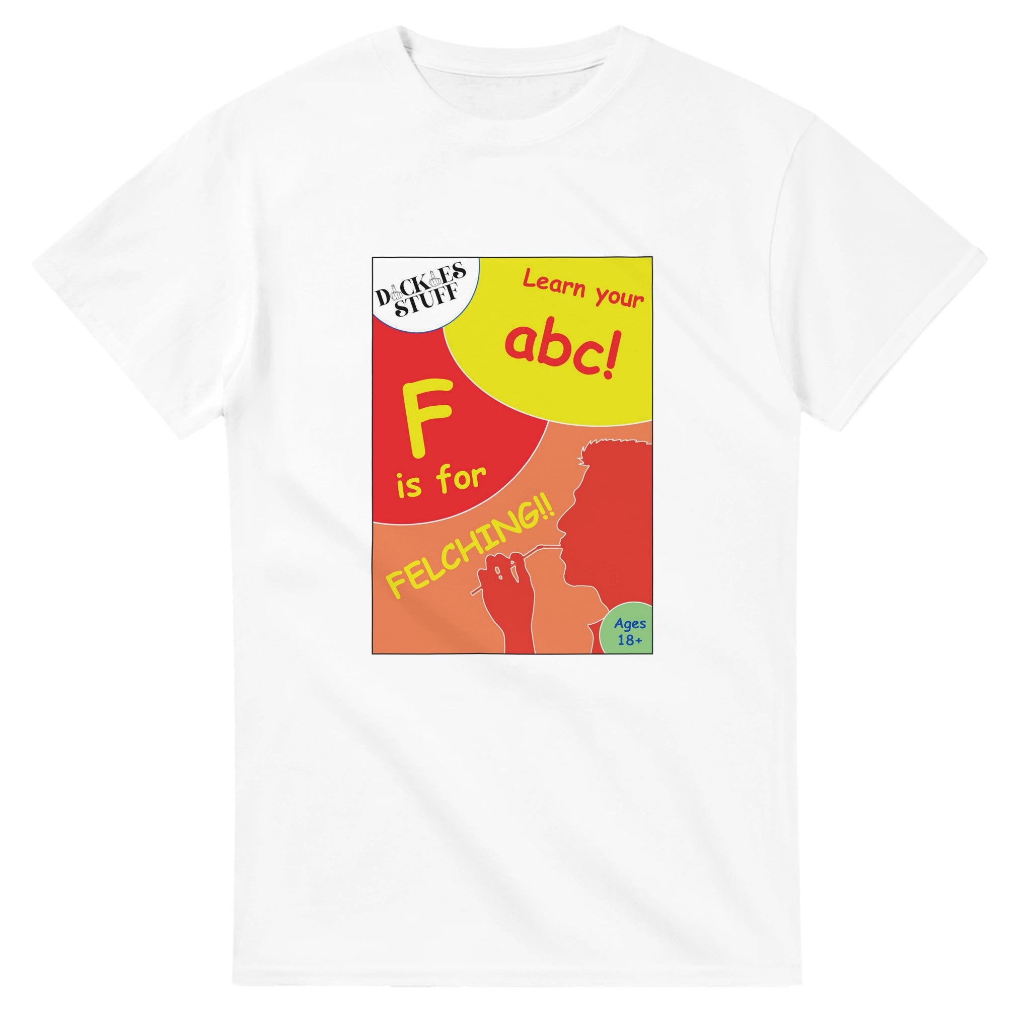 F is for Felching abc novelty adult tshirt sex white 4