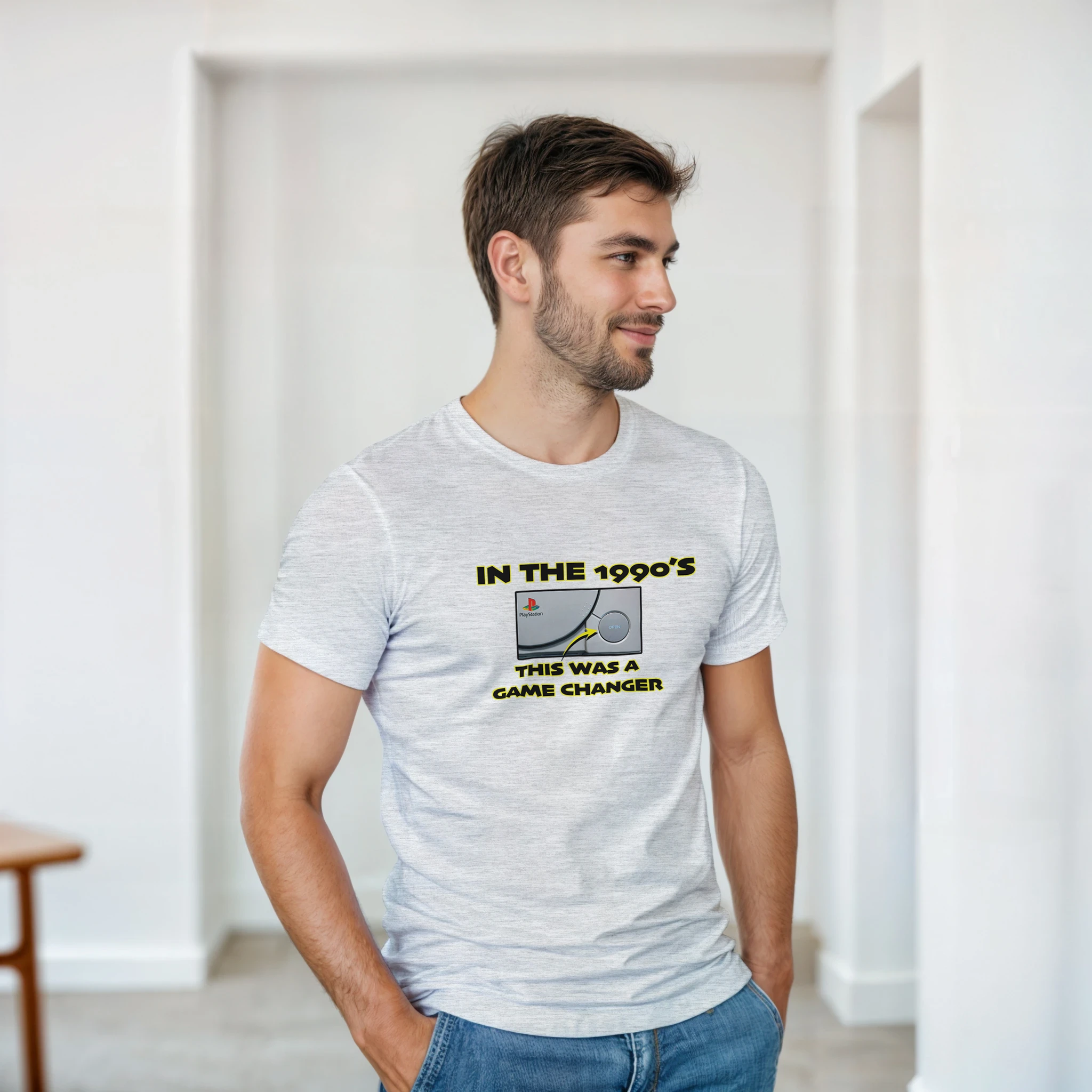 GAME CHANGER! NOVELTY TSHIRT ASH GREY