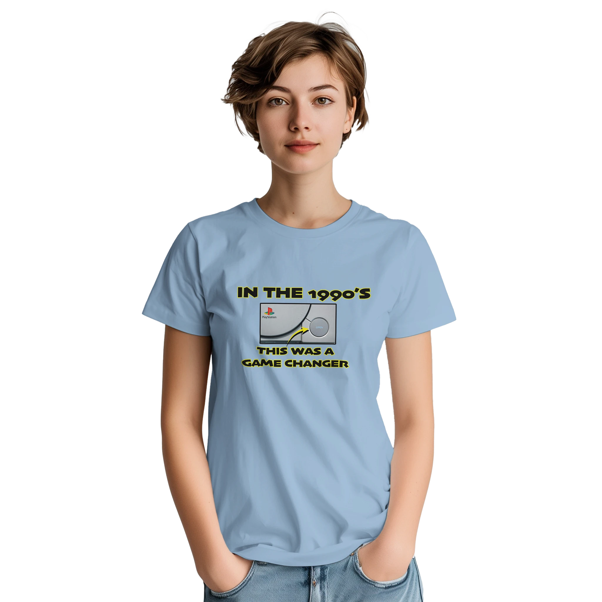 GAME CHANGER! NOVELTY TSHIRT LIGHT BLUE