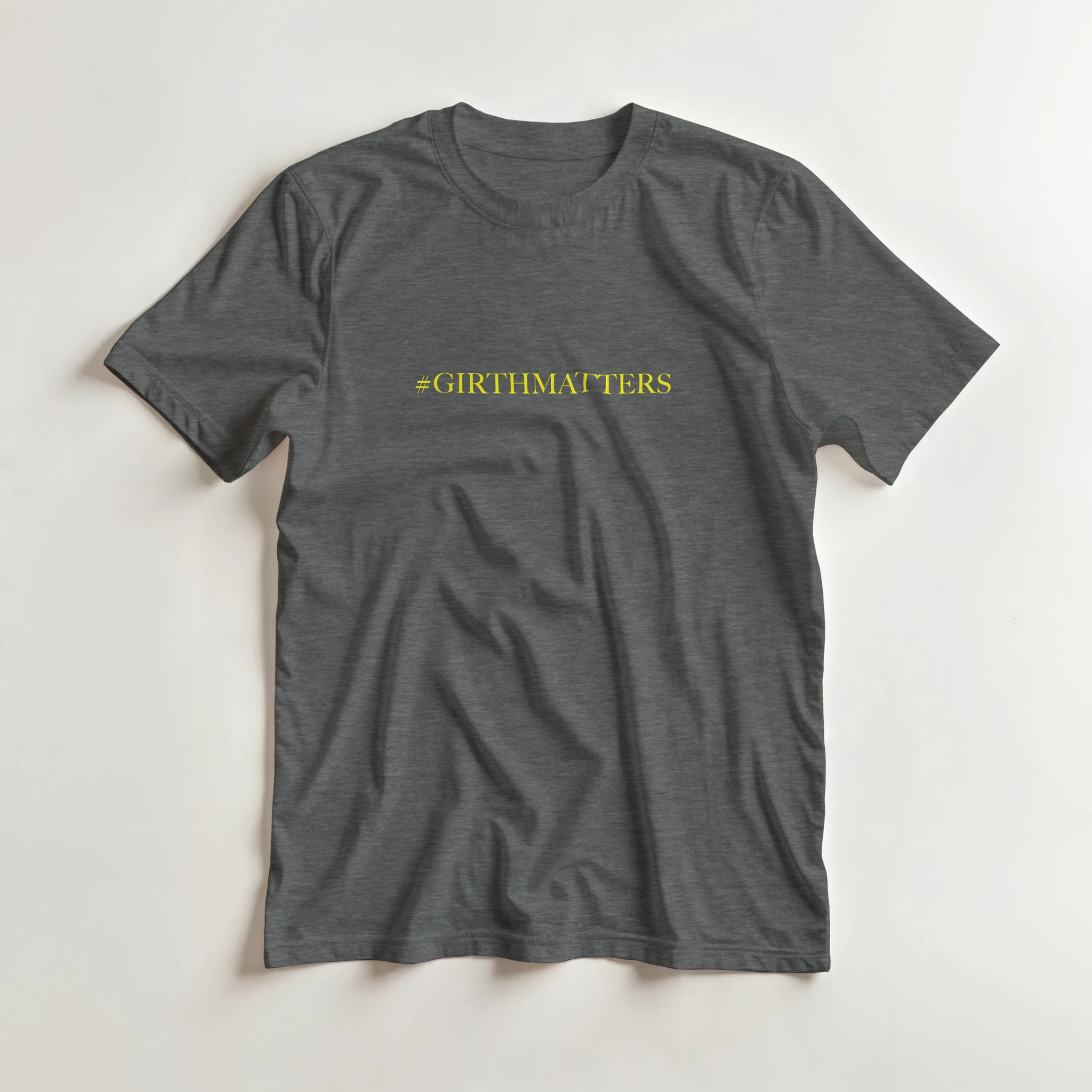 #GIRTHMATTERS adult novelty tshirt sex graphite grey 5