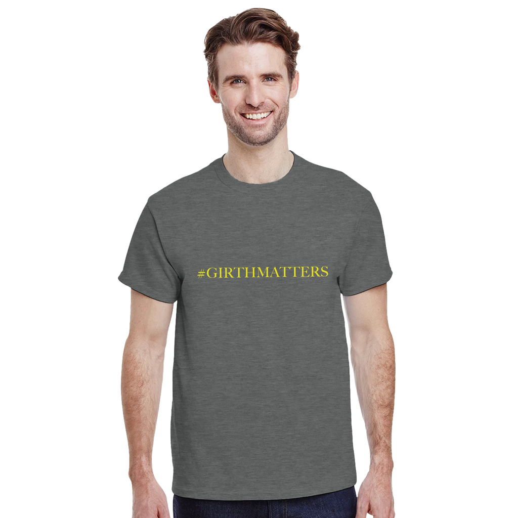 #GIRTHMATTERS adult novelty tshirt sex graphite grey 6