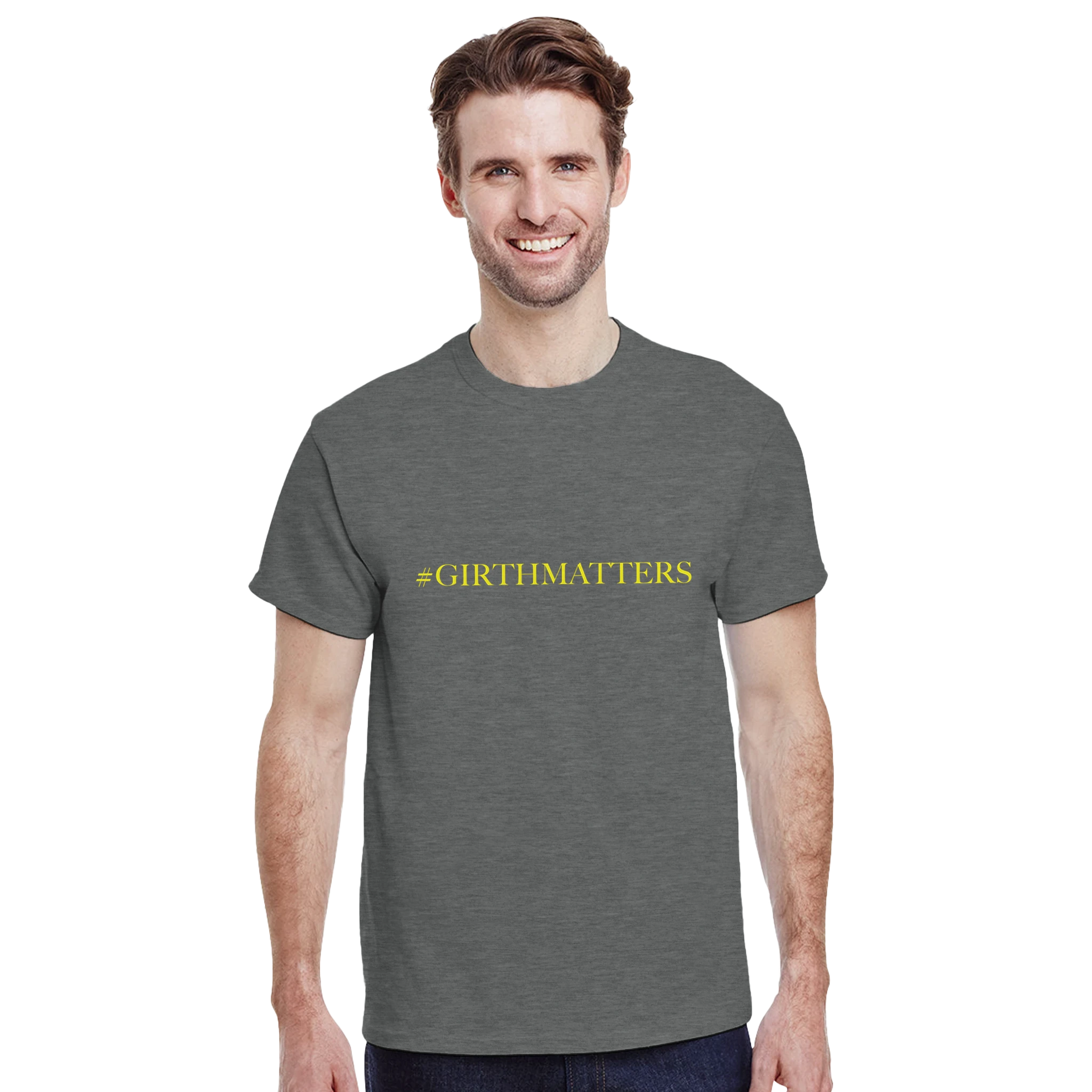 #GIRTHMATTERS adult novelty tshirt sex graphite grey 6