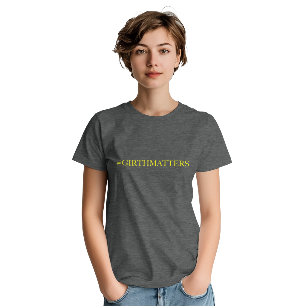 #GIRTHMATTERS adult novelty tshirt sex graphite grey 8
