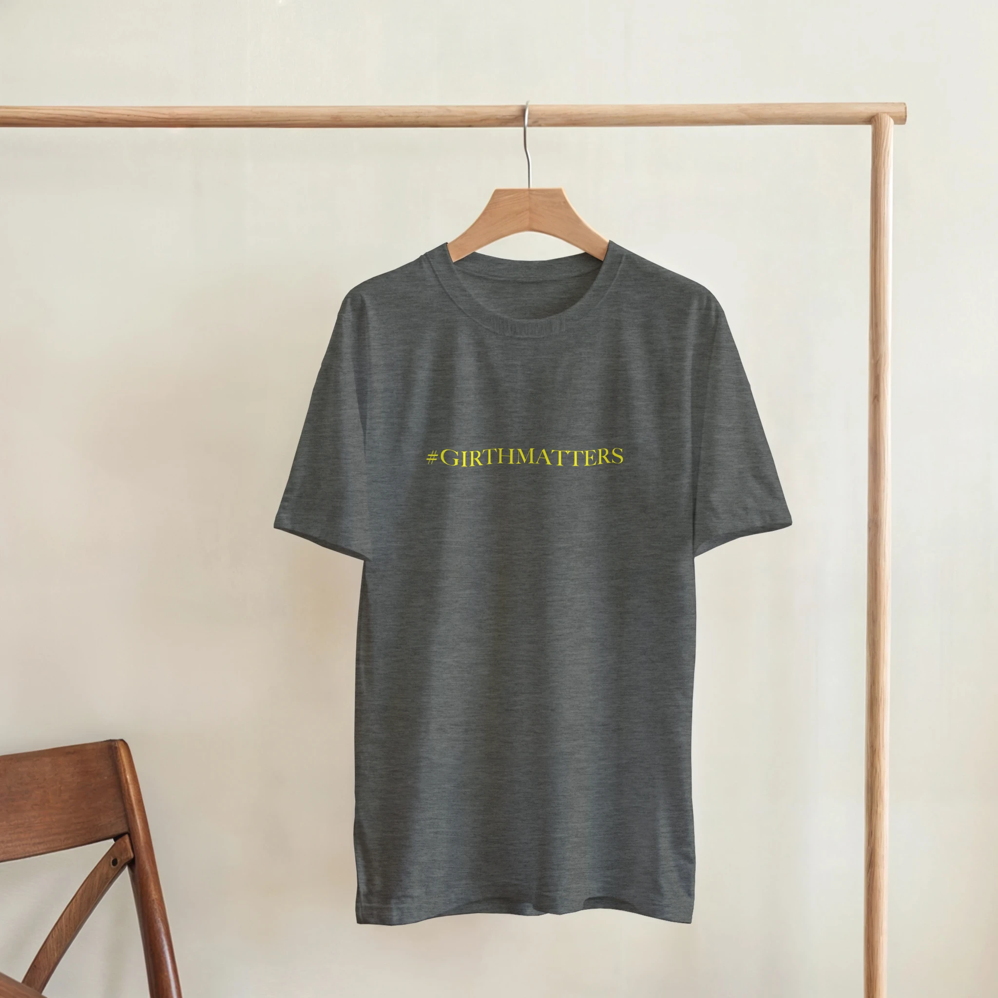 #GIRTHMATTERS adult novelty tshirt sex sport grey 3