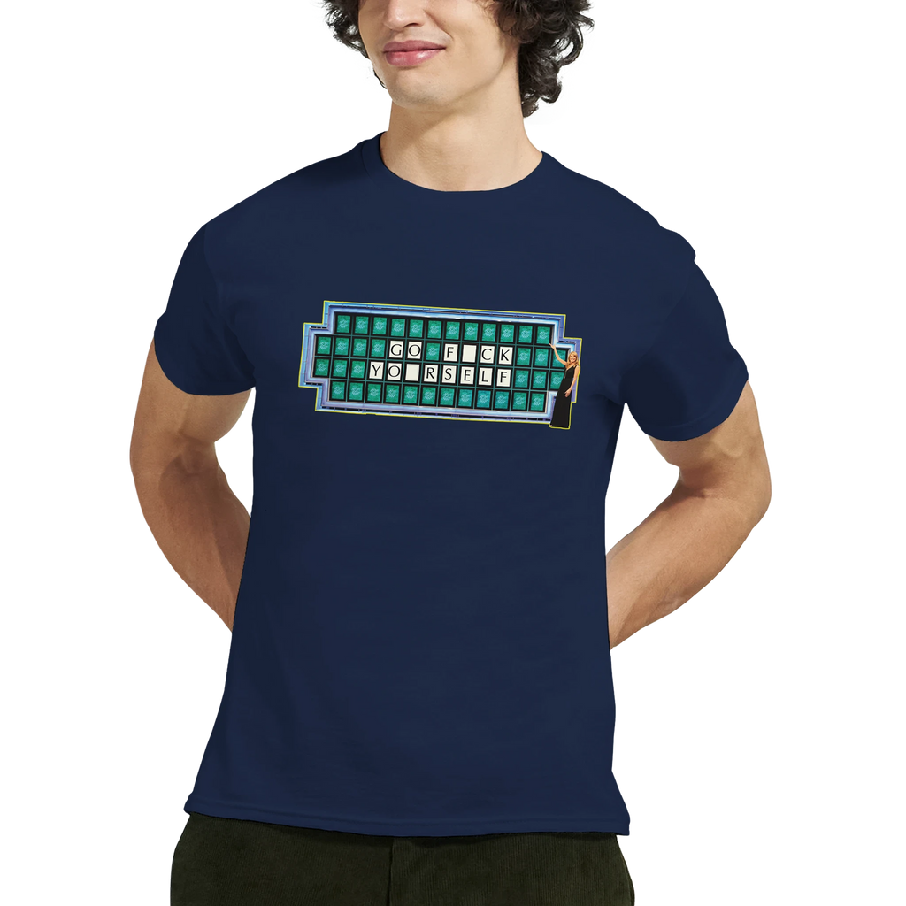 GO FUCK YOURSELF ADULT NOVELTY MEME TSHIRT FOREST NAVY BLUE 2