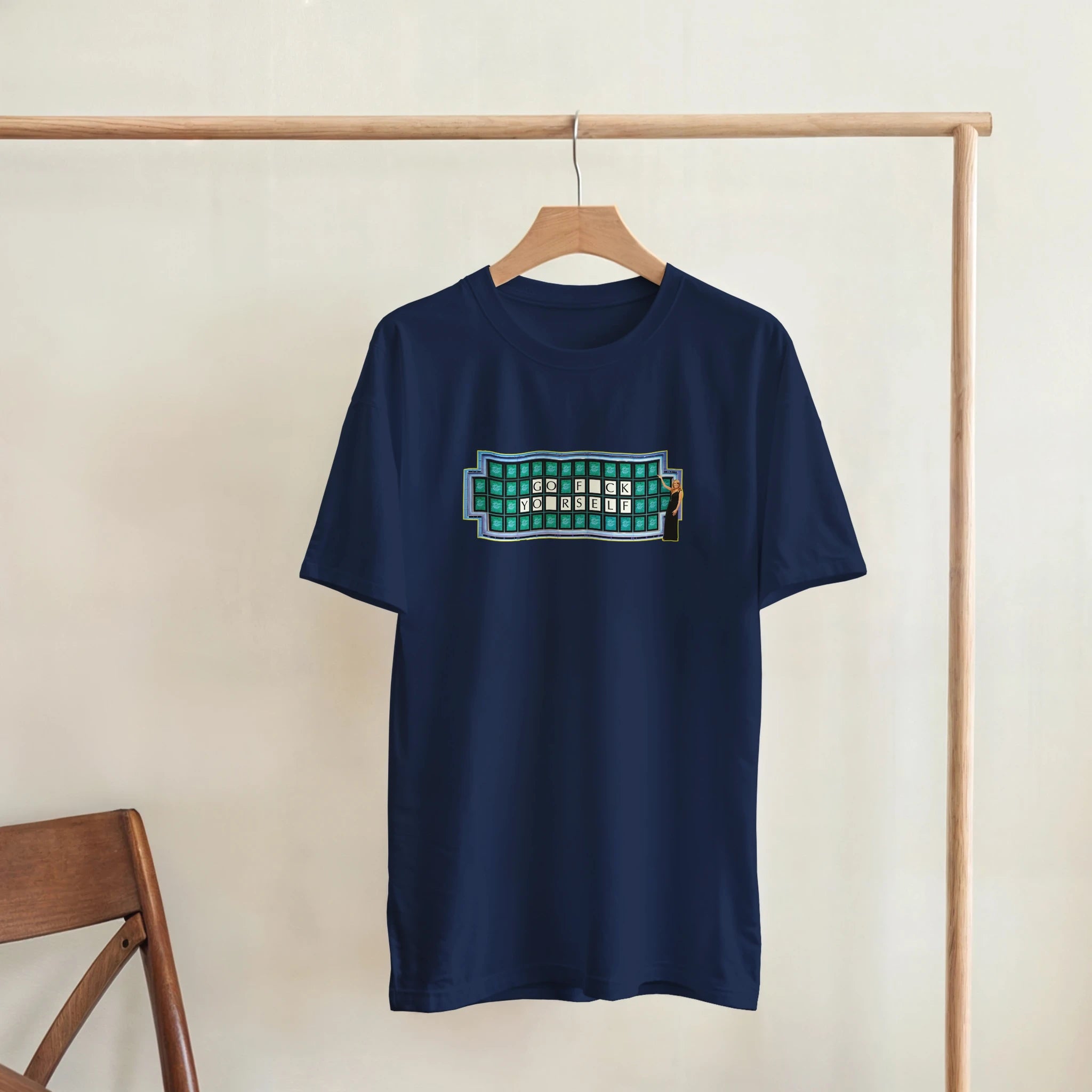 GO FUCK YOURSELF ADULT NOVELTY MEME TSHIRT FOREST NAVY BLUE 4