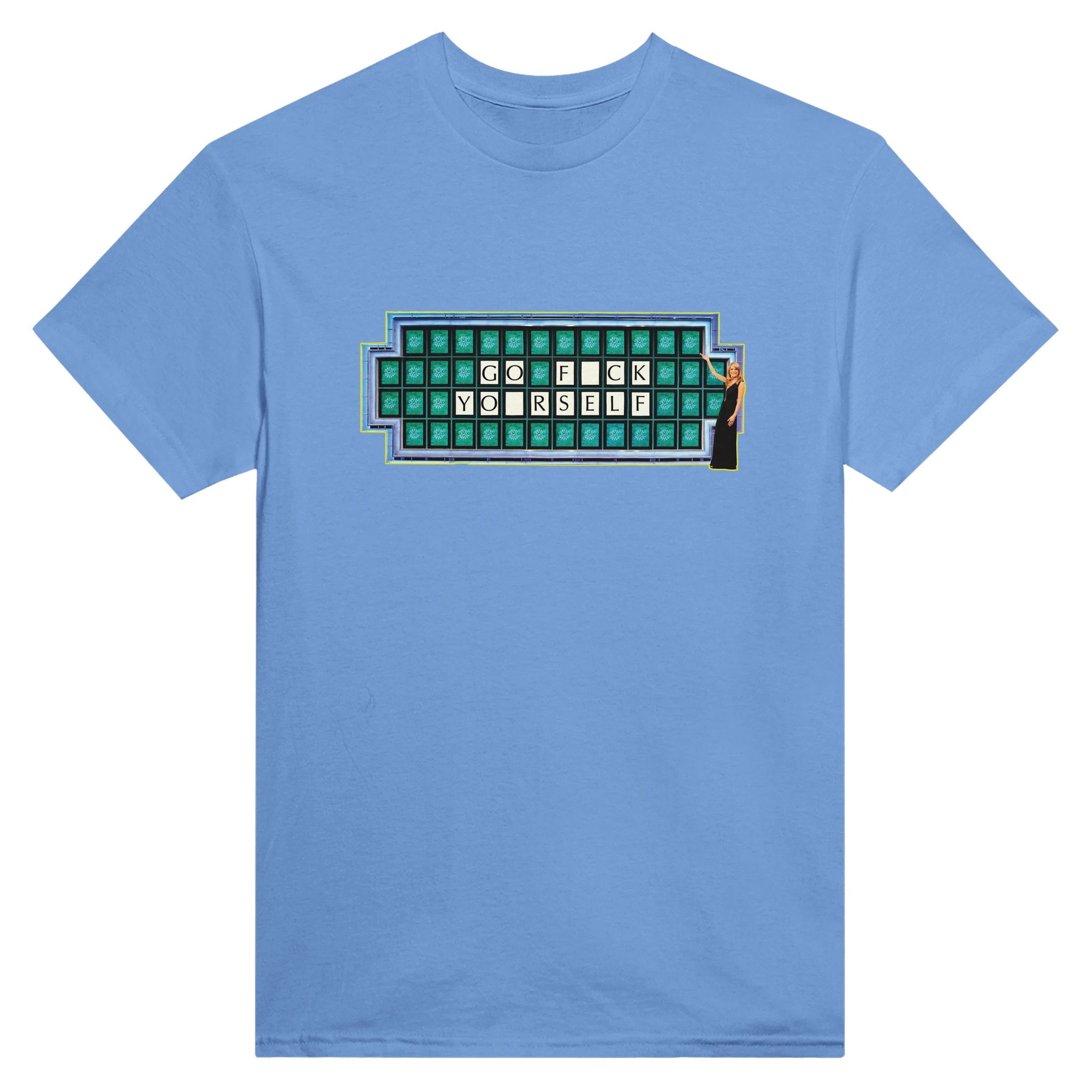 GO FUCK YOURSELF ADULT NOVELTY MEME TSHIRT LIGHT BLUE 2