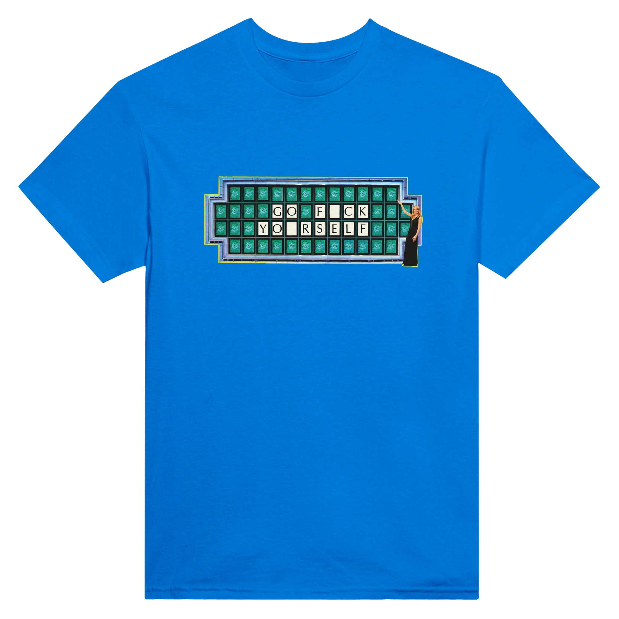 GO FUCK YOURSELF ADULT NOVELTY MEME TSHIRT ROYAL BLUE