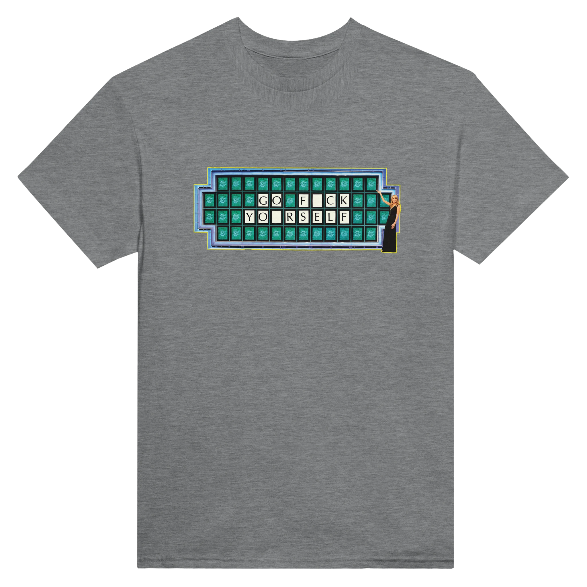 GO FUCK YOURSELF ADULT NOVELTY MEME TSHIRT SPORT GREY