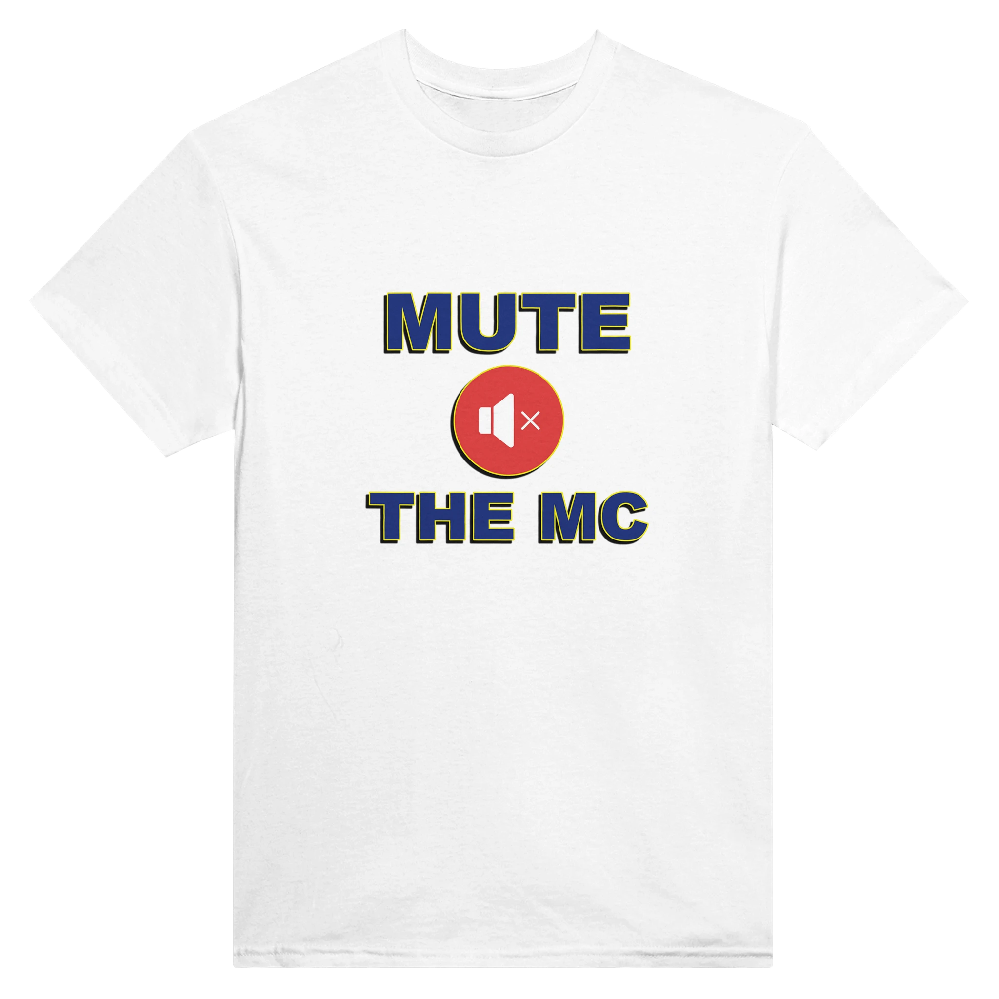HEATHER MUTE THE MC ADULT TSHIRT NOVELTY DRUM AND BASS WHITE 2