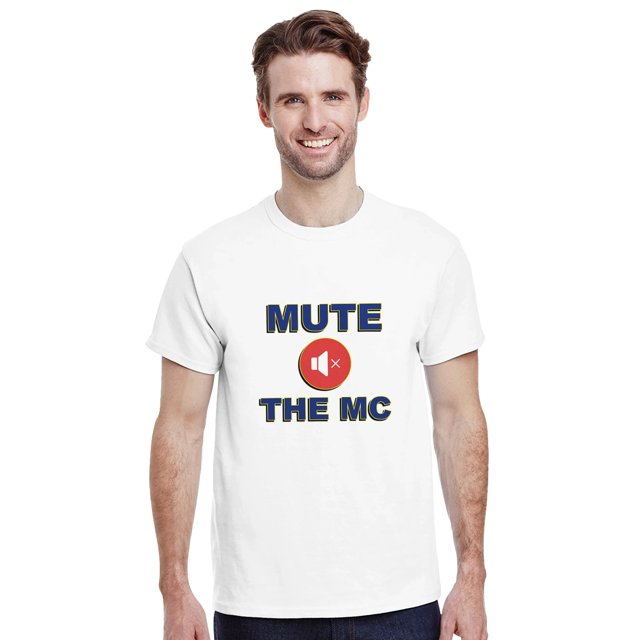 HEATHER MUTE THE MC ADULT TSHIRT NOVELTY DRUM AND BASS WHITE 2