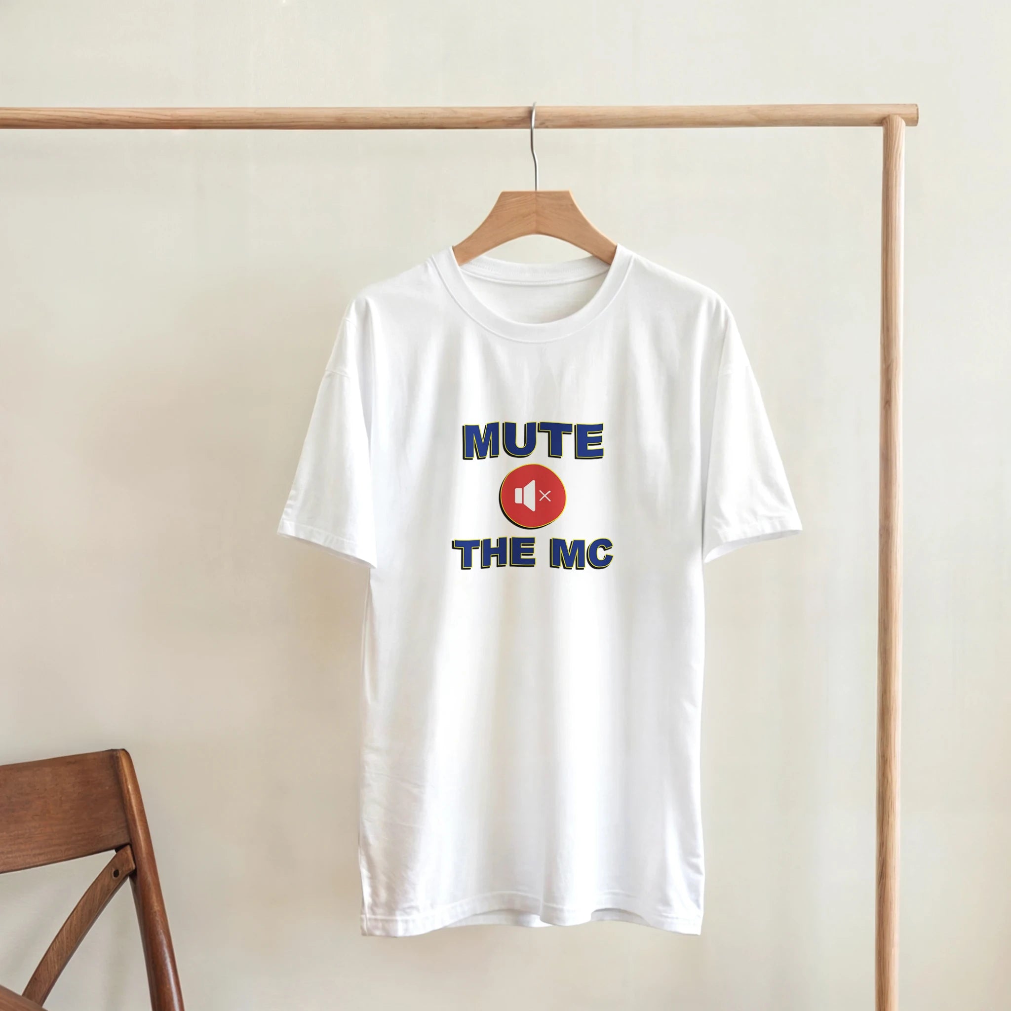 HEATHER MUTE THE MC ADULT TSHIRT NOVELTY DRUM AND BASS WHITE 7