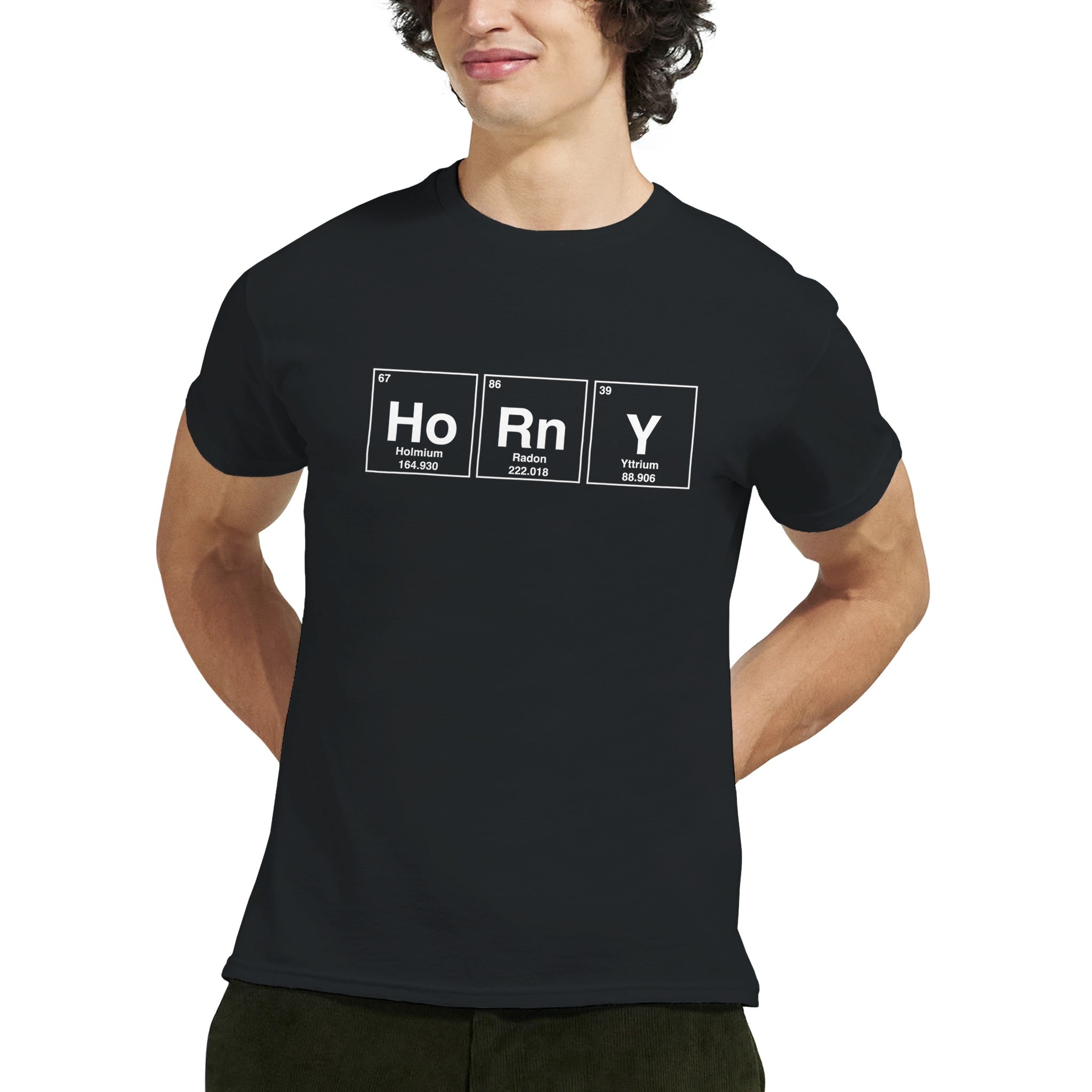 HoRnY periodic table adult novelty tshirt sex black