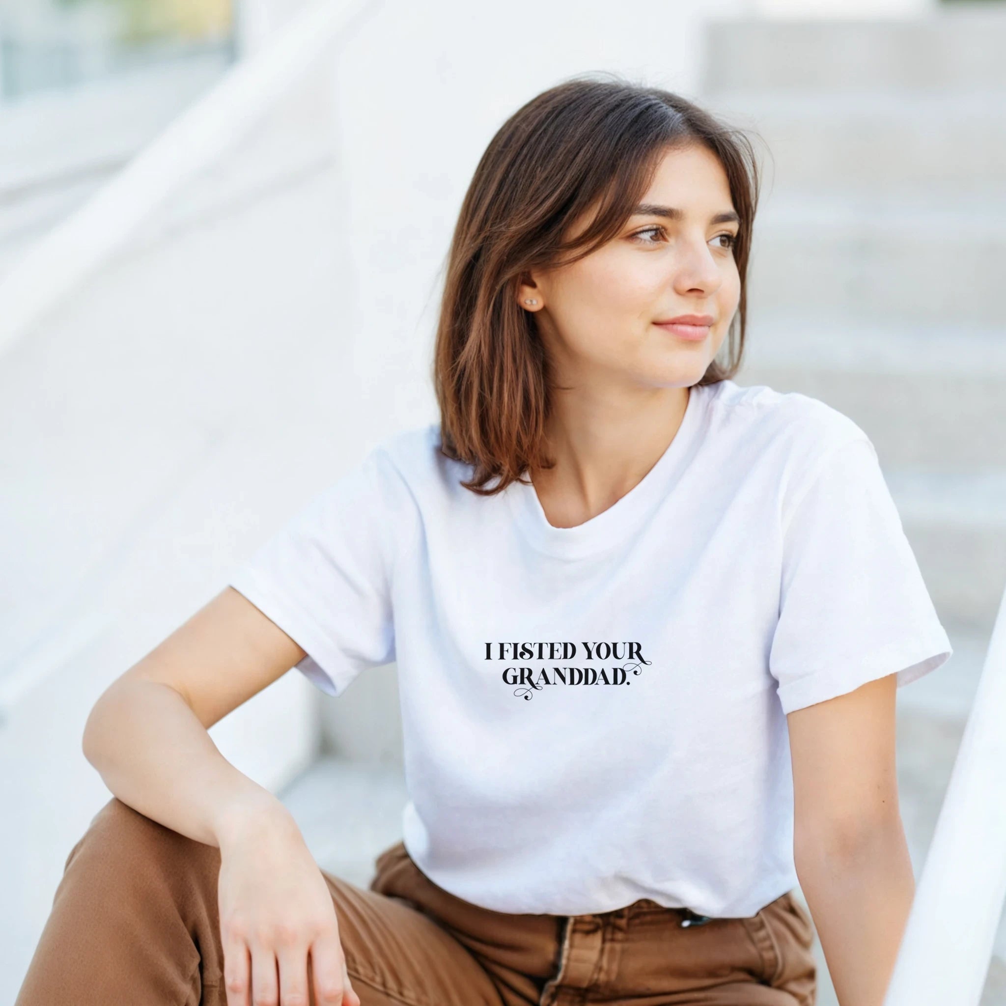 I Fisted Your Granddad adult novelty tshirts sex