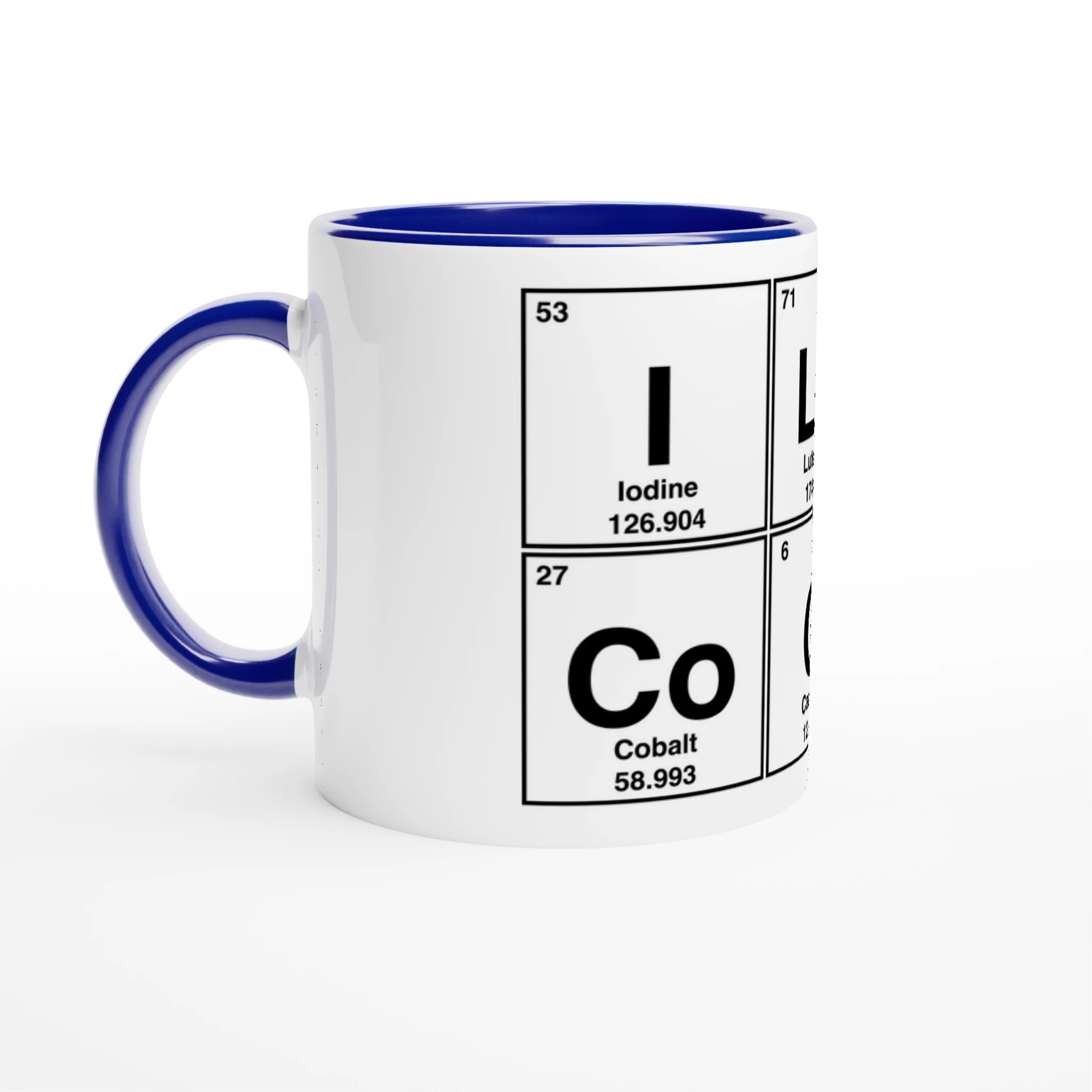 I LuV CoCK periodic table cup mug adult novelty sex