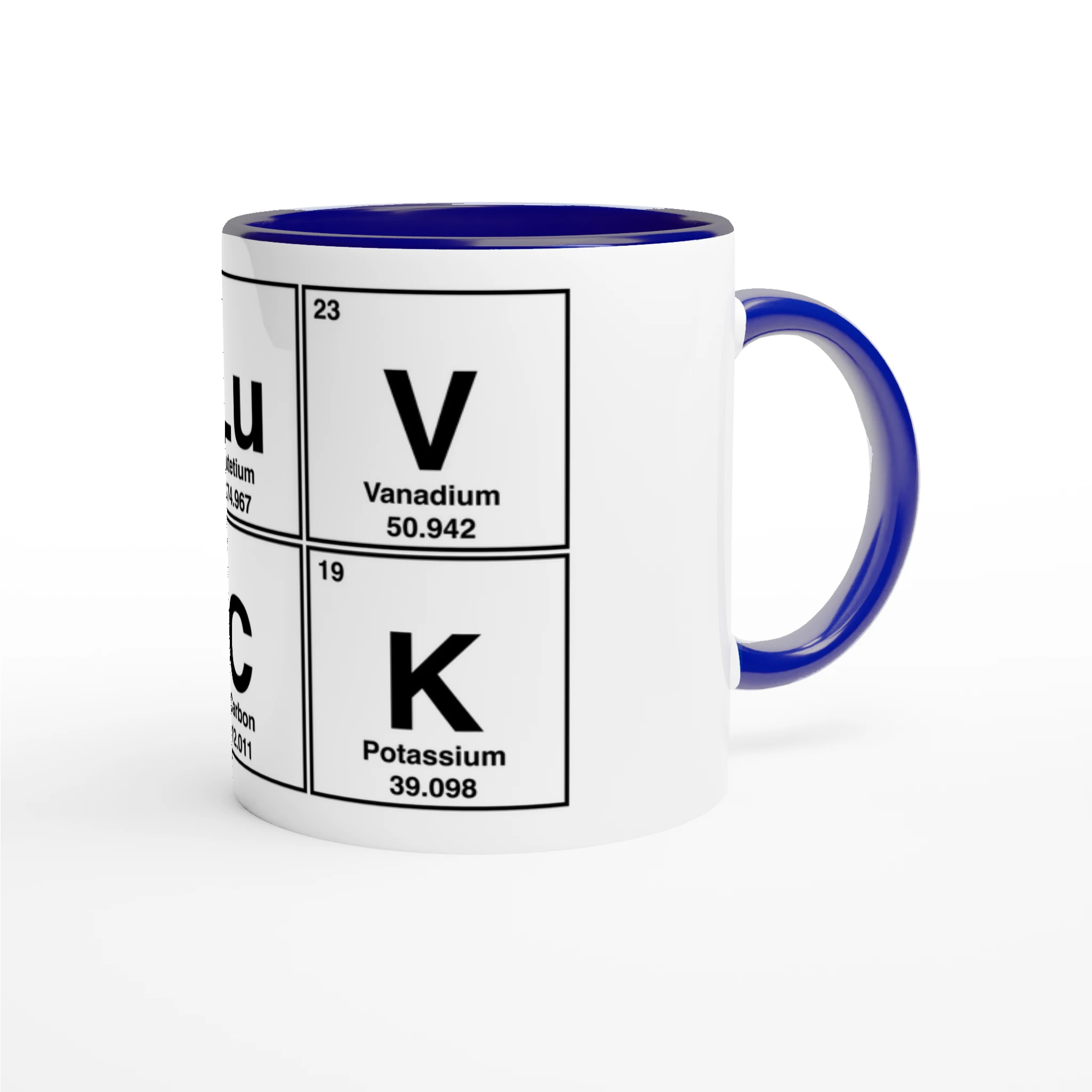 I LuV CoCK periodic table cup mug adult novelty sex blue 2