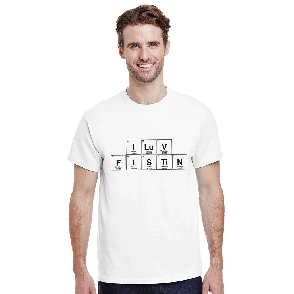 I LuV FISTiN periodic table adult novelty tshirt sex