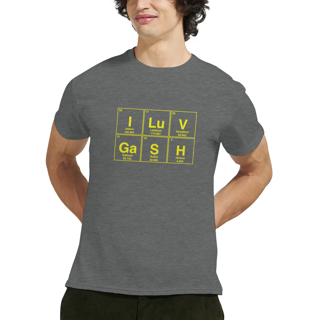 I LuV GaSH periodic table adult novelty tshirt sex