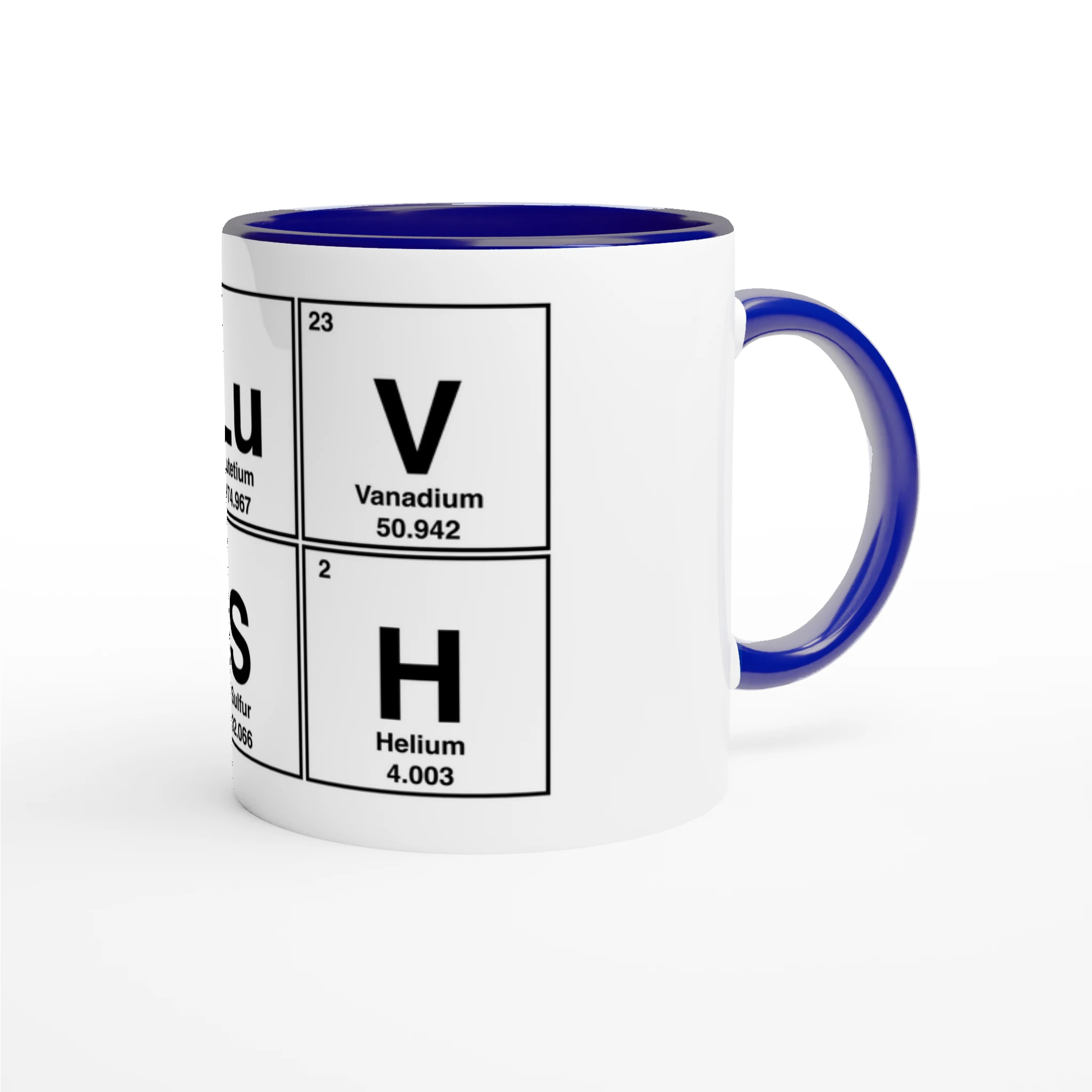 I LuV GaSH periodic table cup mug adult novelty sex blue 3