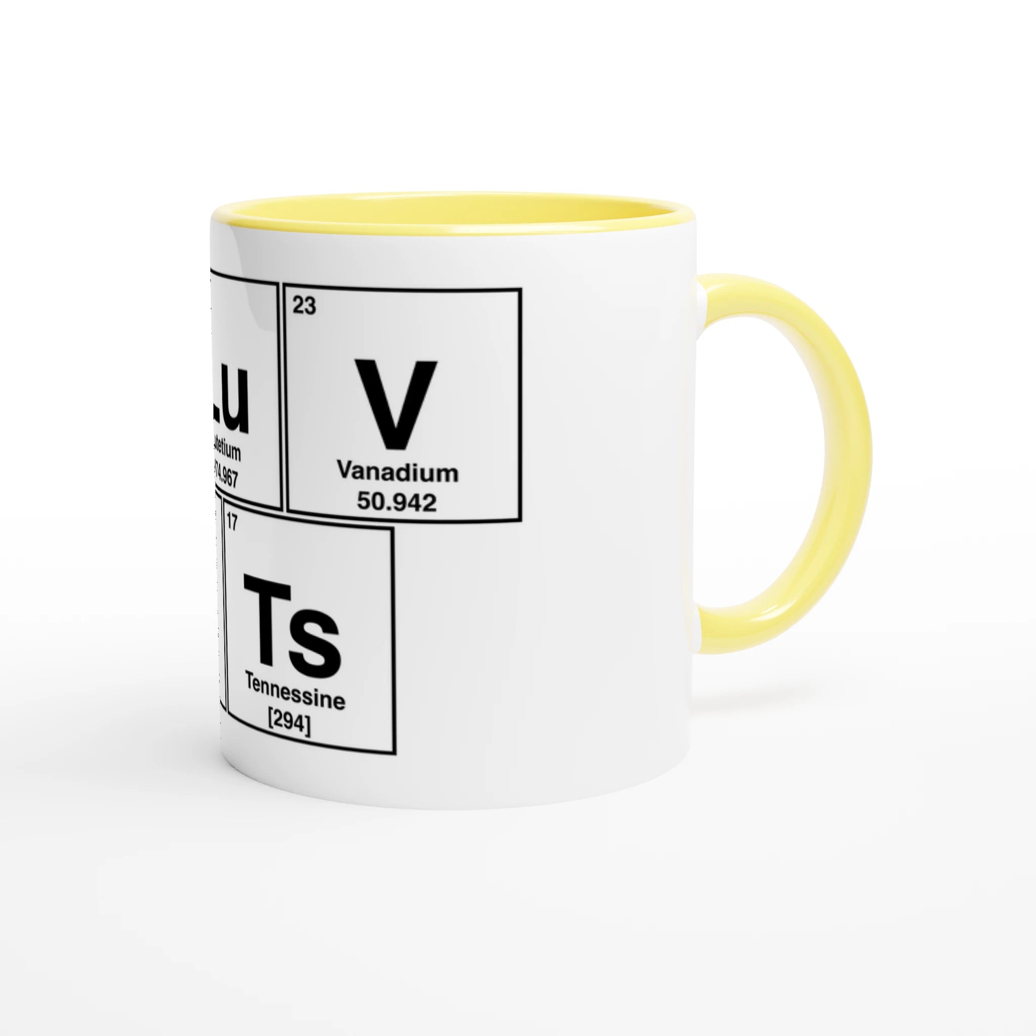 I LuV TiTs periodic table adult novelt sex cup mug yellow 3