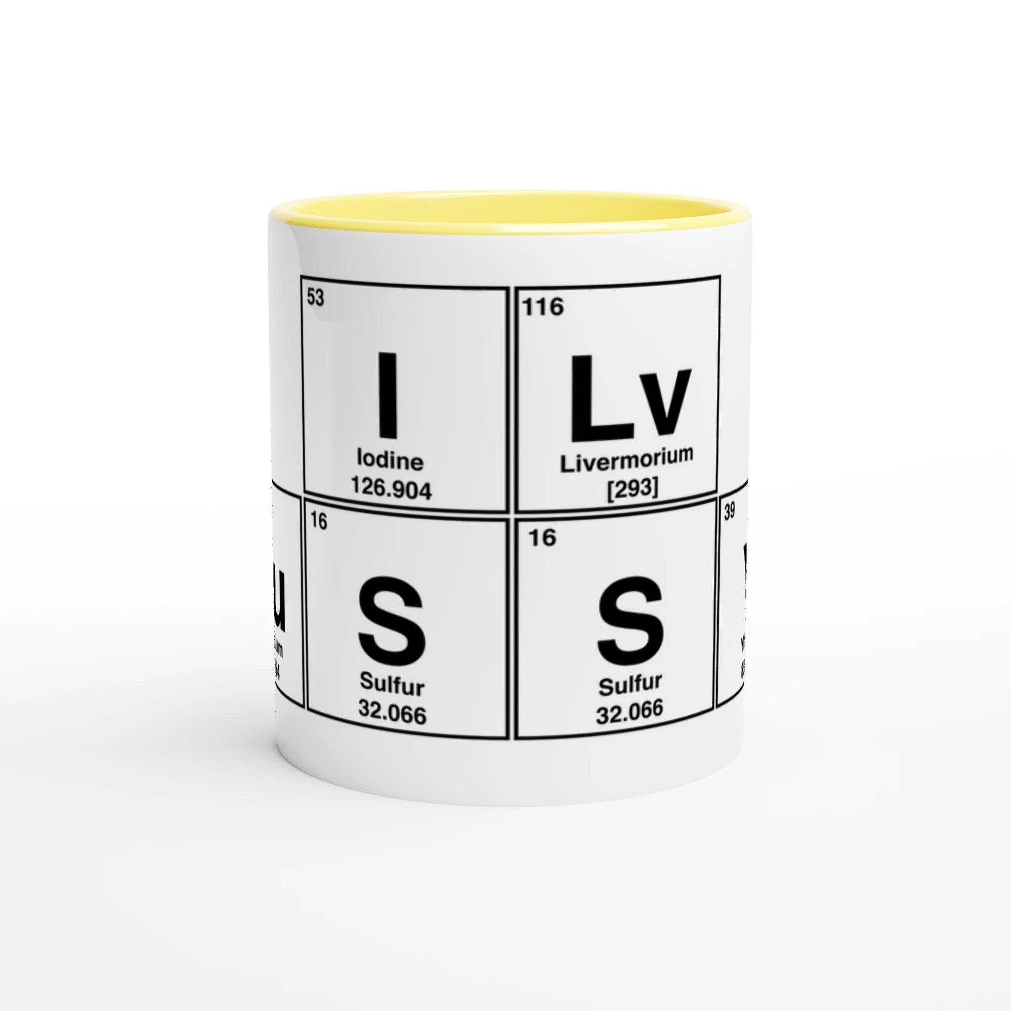I Lv PuSSY periodic table adult novelty cup tea coffee 2