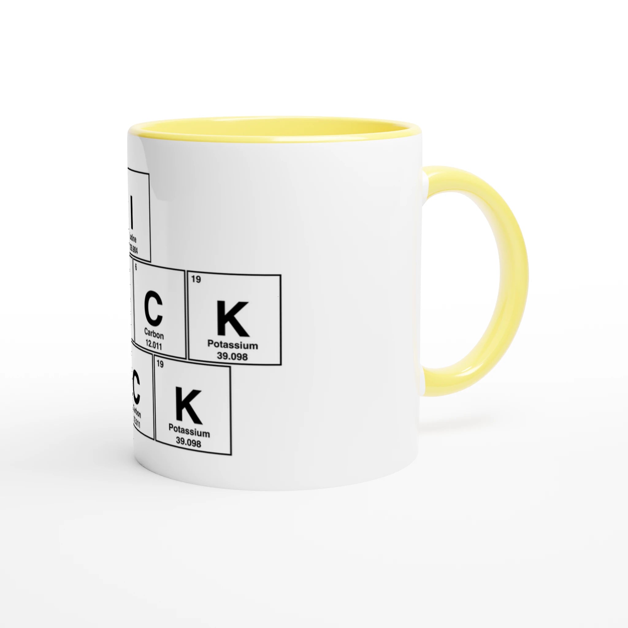 I SUCK CoCK adult novelty cup tea coffee yellow 2