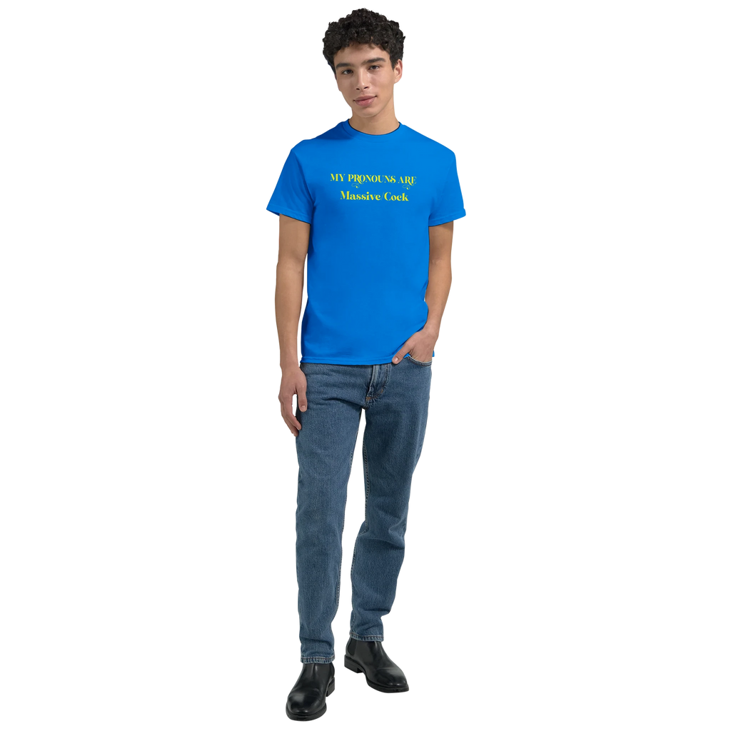 MY PRONOUNS ARE MASSIVE COCK ROYAL BLUE 2