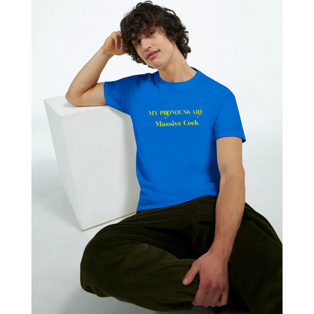 MY PRONOUNS ARE MASSIVE COCK ROYAL BLUE 3