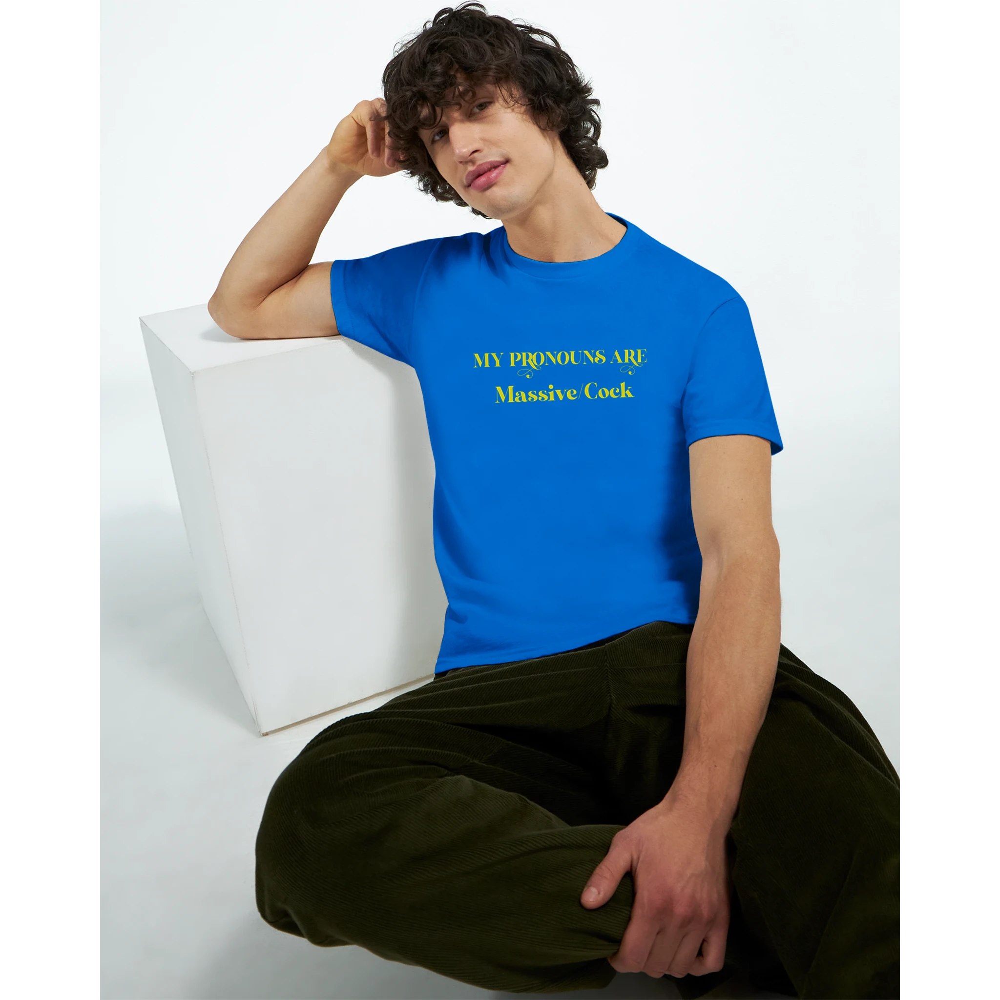 MY PRONOUNS ARE MASSIVE COCK ROYAL BLUE 3