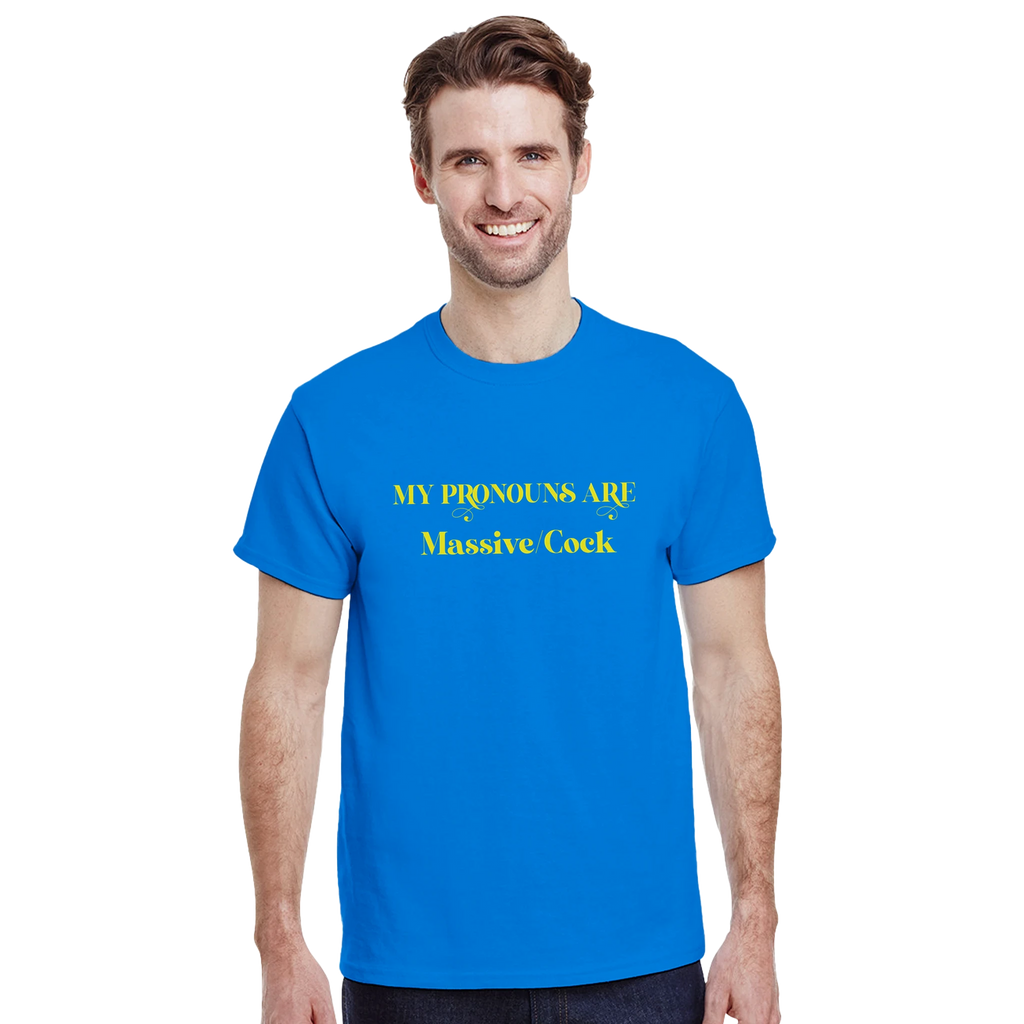 MY PRONOUNS ARE MASSIVE COCK ROYAL BLUE 5