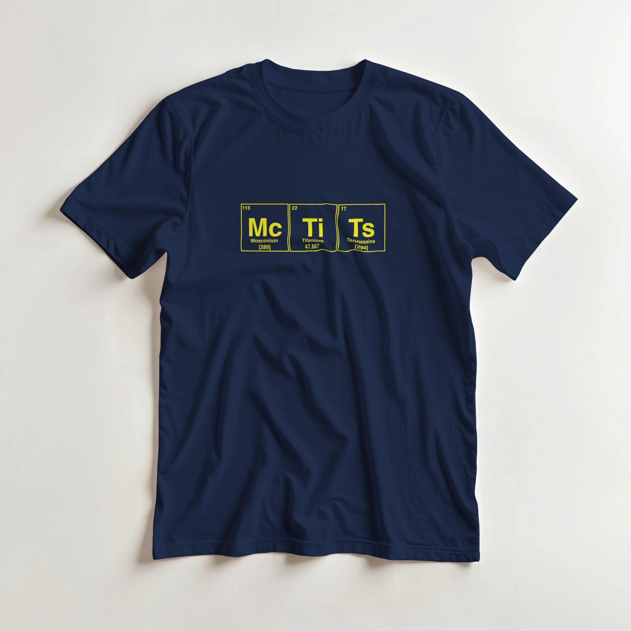 McTiTs periodic table adult novelty navy blue
