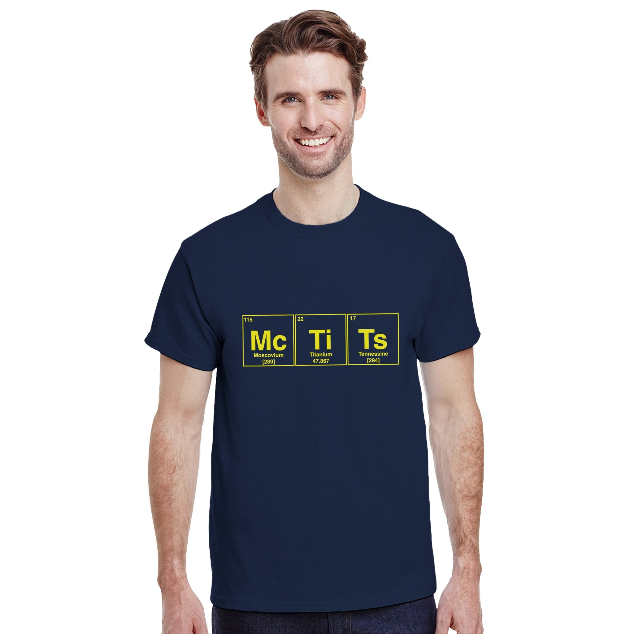 McTiTs periodic table adult novelty tshirt