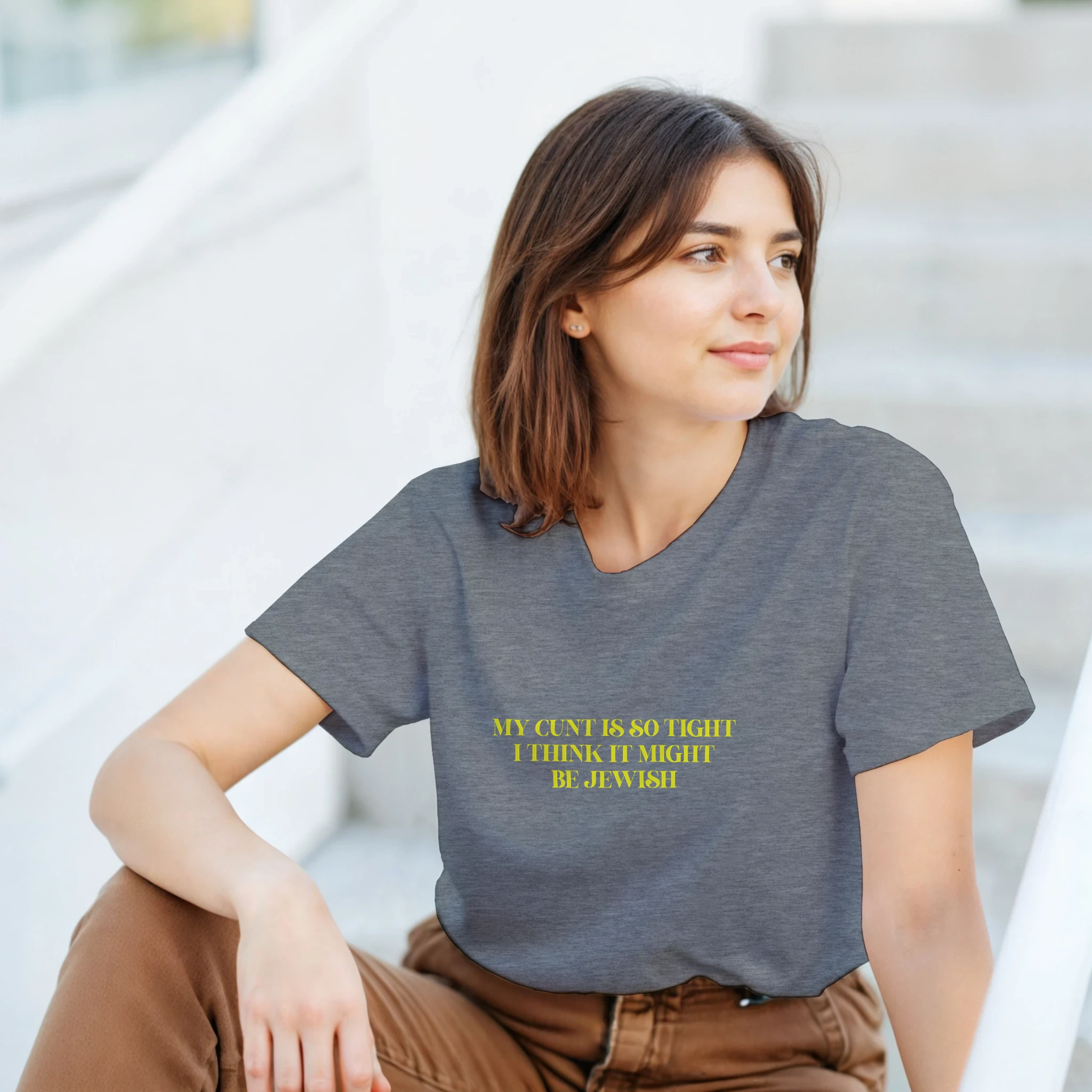My Cunt is so tight i think it might be Jewish adult novelty tshirt sport grey 4