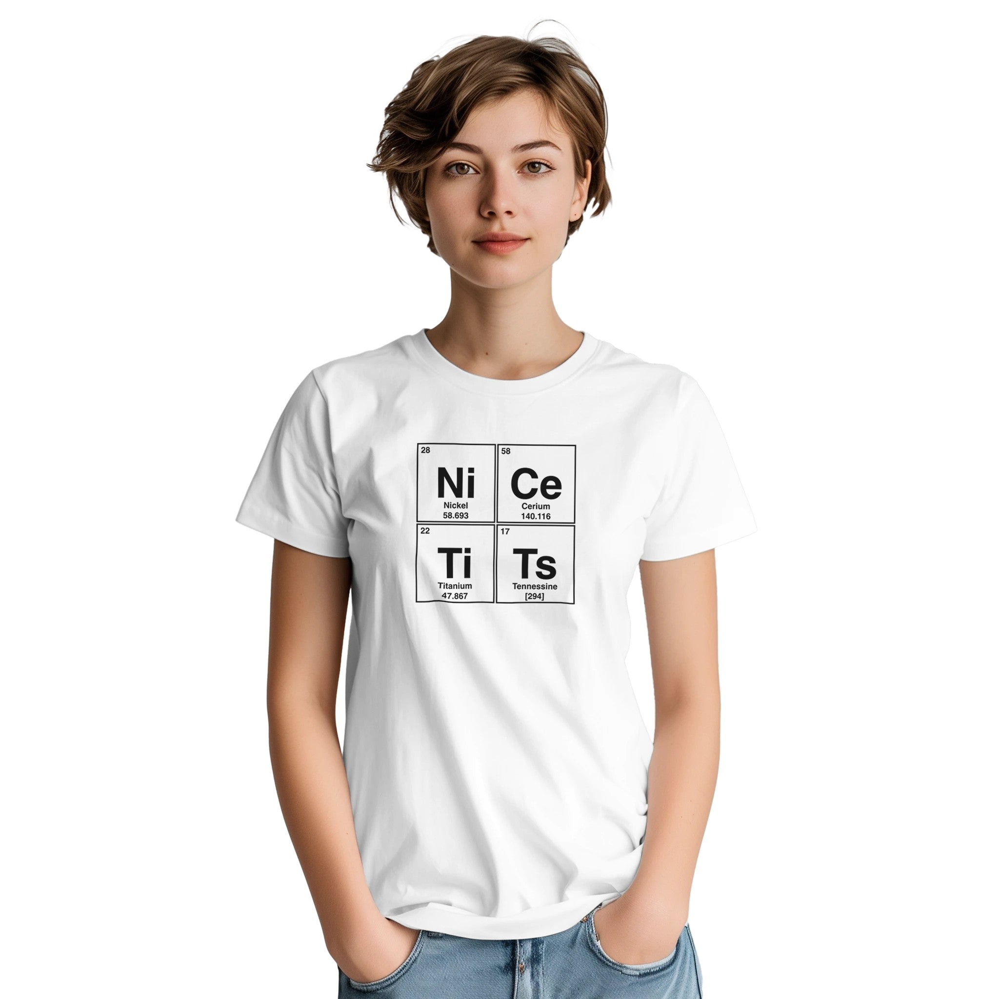 NiCe TiTs periodic table adult novelty tshirt sex
