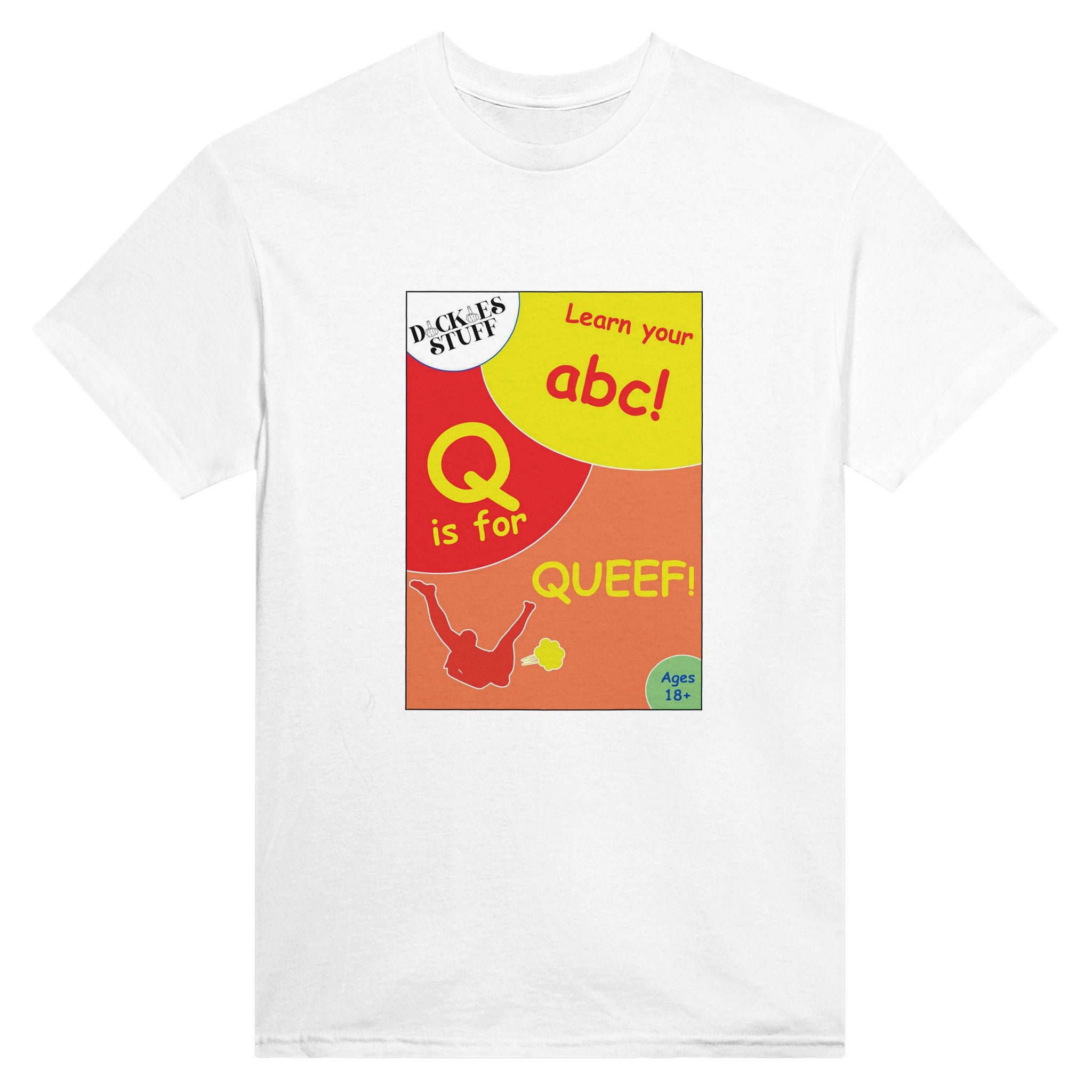 Q is for Queef adult novelty tshirt abc sex