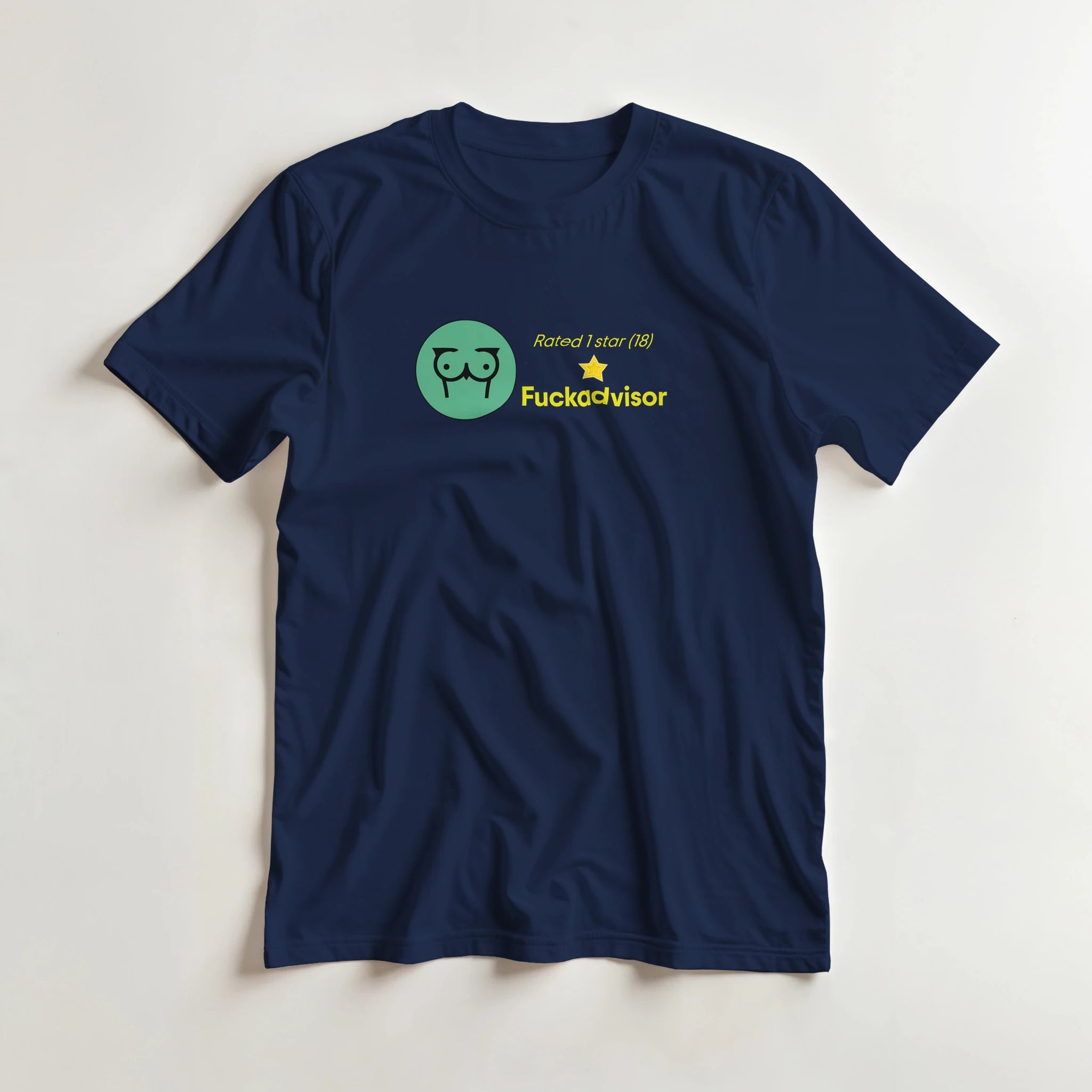 RATED 1 STAR ON FUCKADVISOR (18) adult novelty tshirt sex navy blue 2