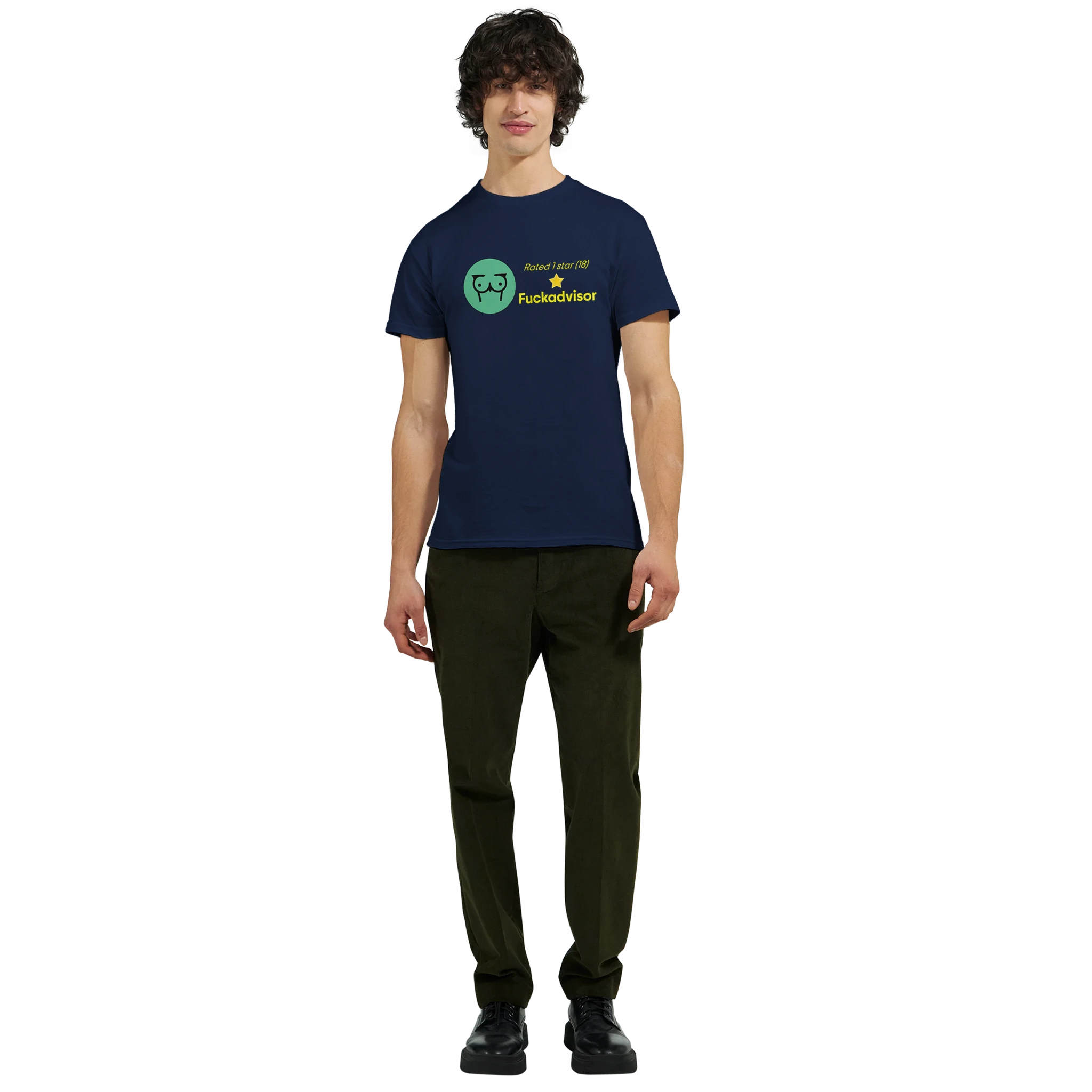 RATED 1 STAR ON FUCKADVISOR (18) adult novelty tshirt sex navy blue 7