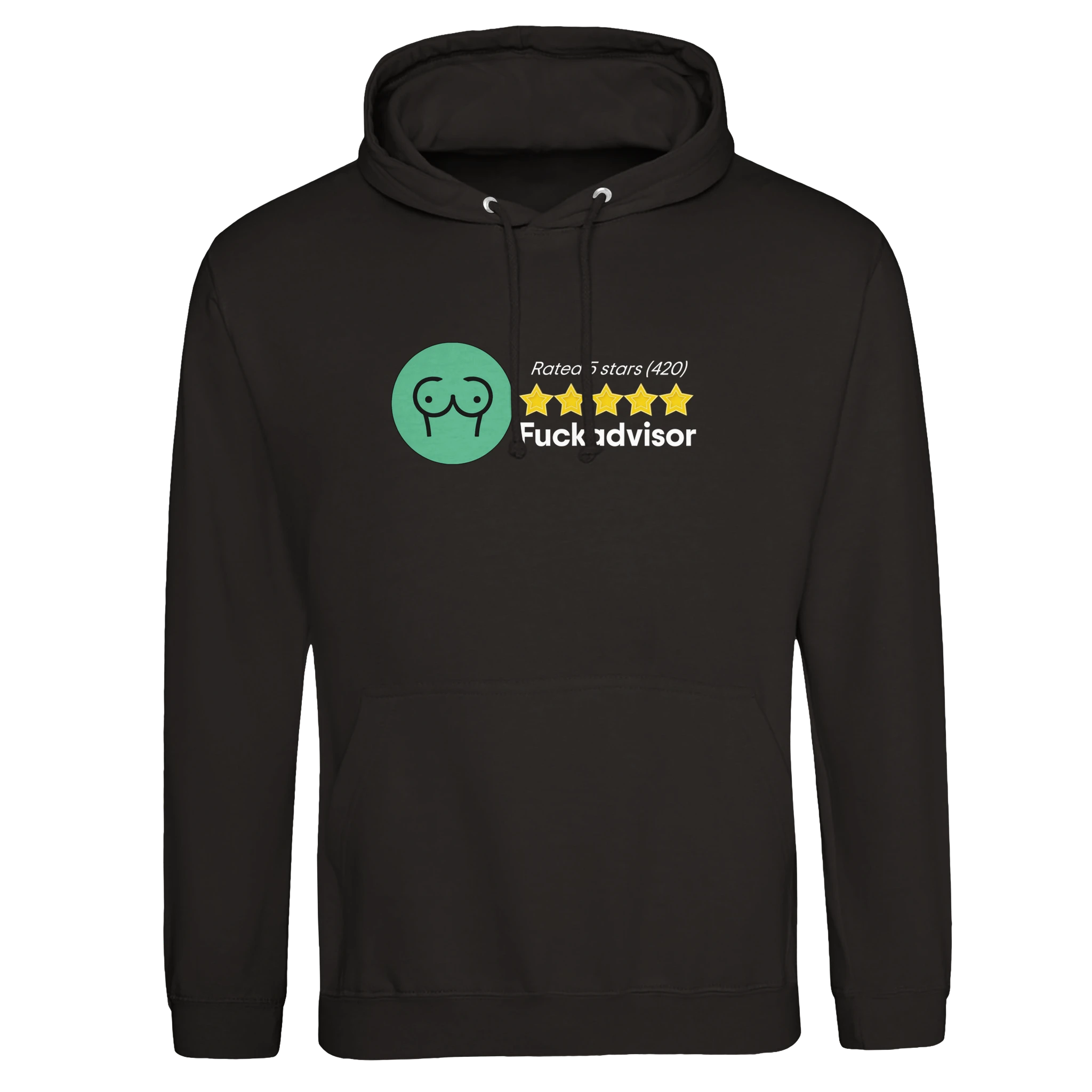 RATED 5 STARS ON FUCKADVISOR 420 EDITION NOVELTY ADULT HOODIE BLACK 2
