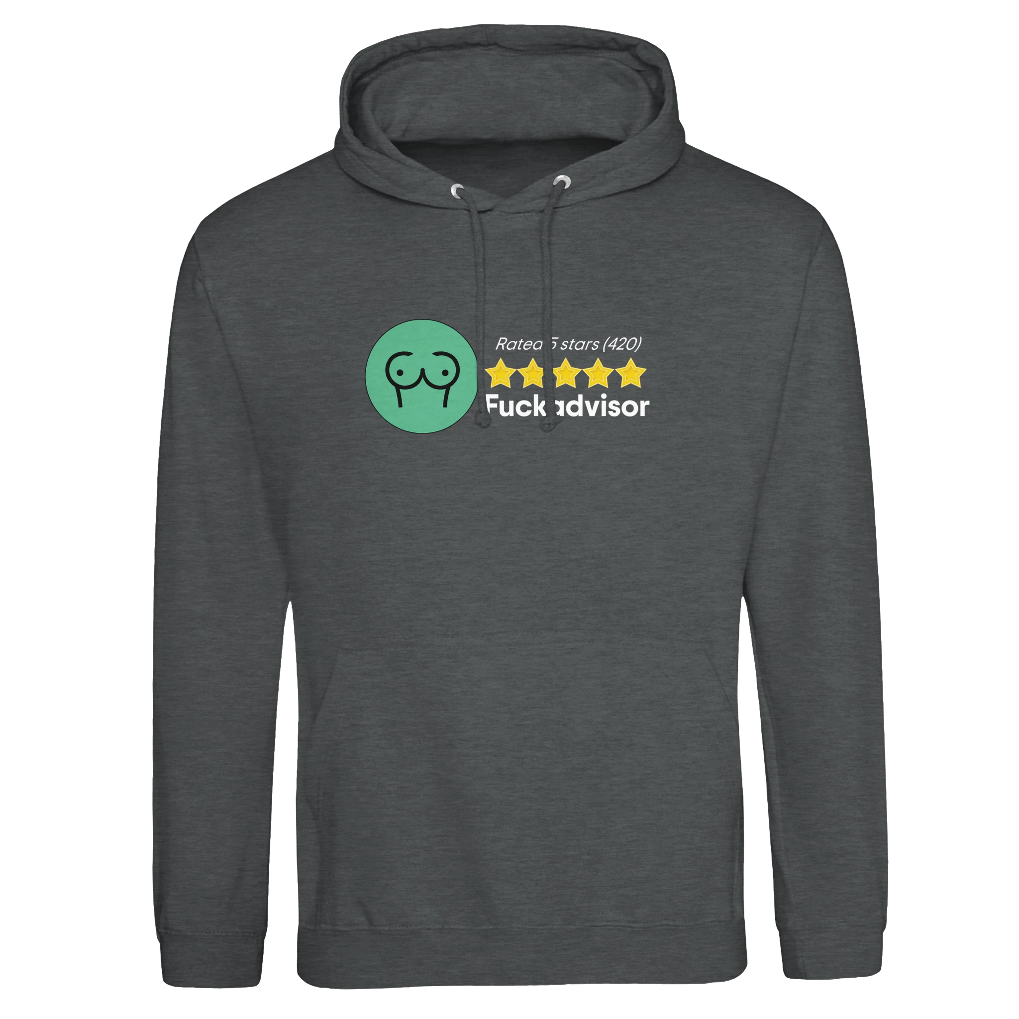 RATED 5 STARS ON FUCKADVISOR 420 EDITION NOVELTY ADULT HOODIE GREY 6