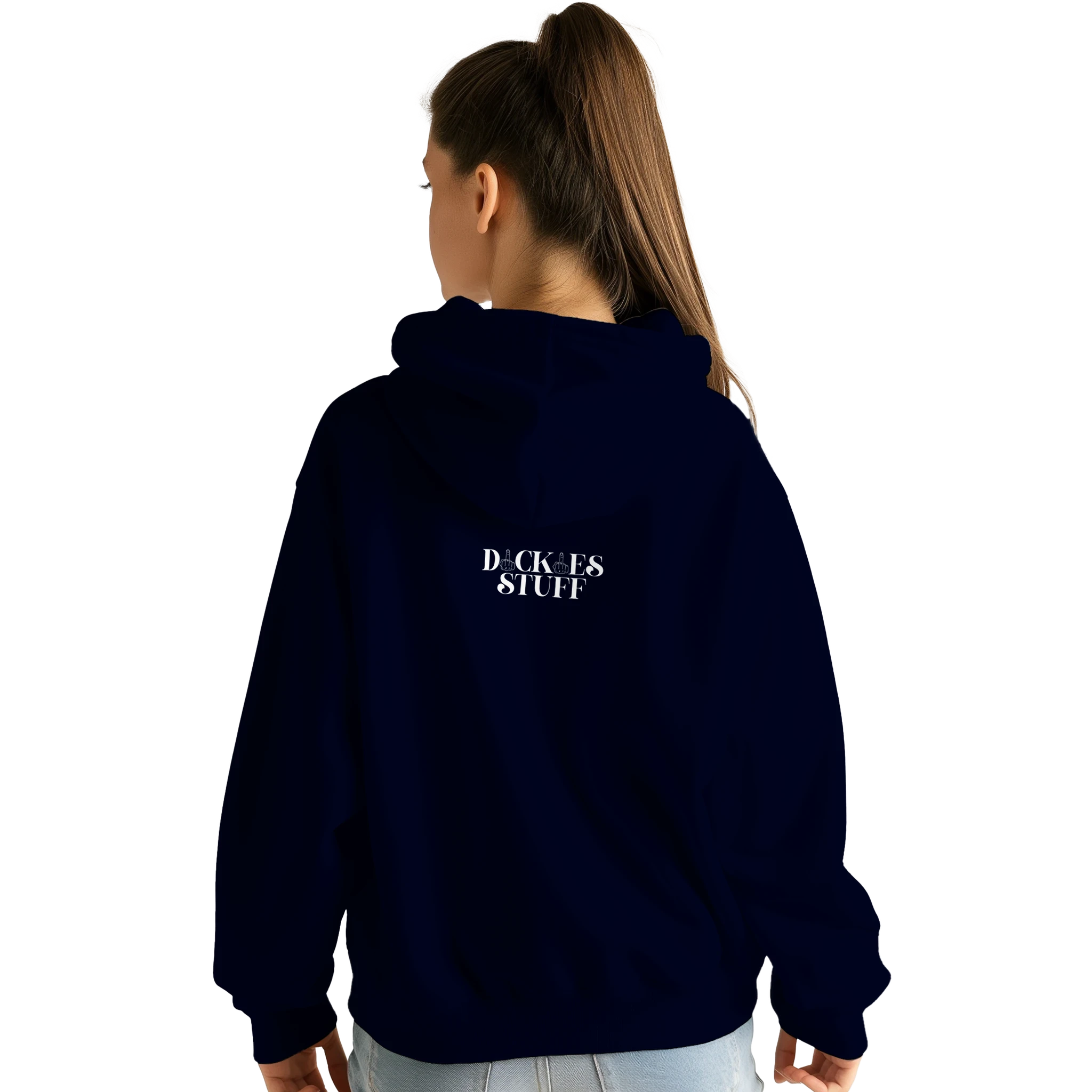 RATED 5 STARS ON FUCKADVISOR ADULT HOODIE NOVELTY NAVY BLUE 4