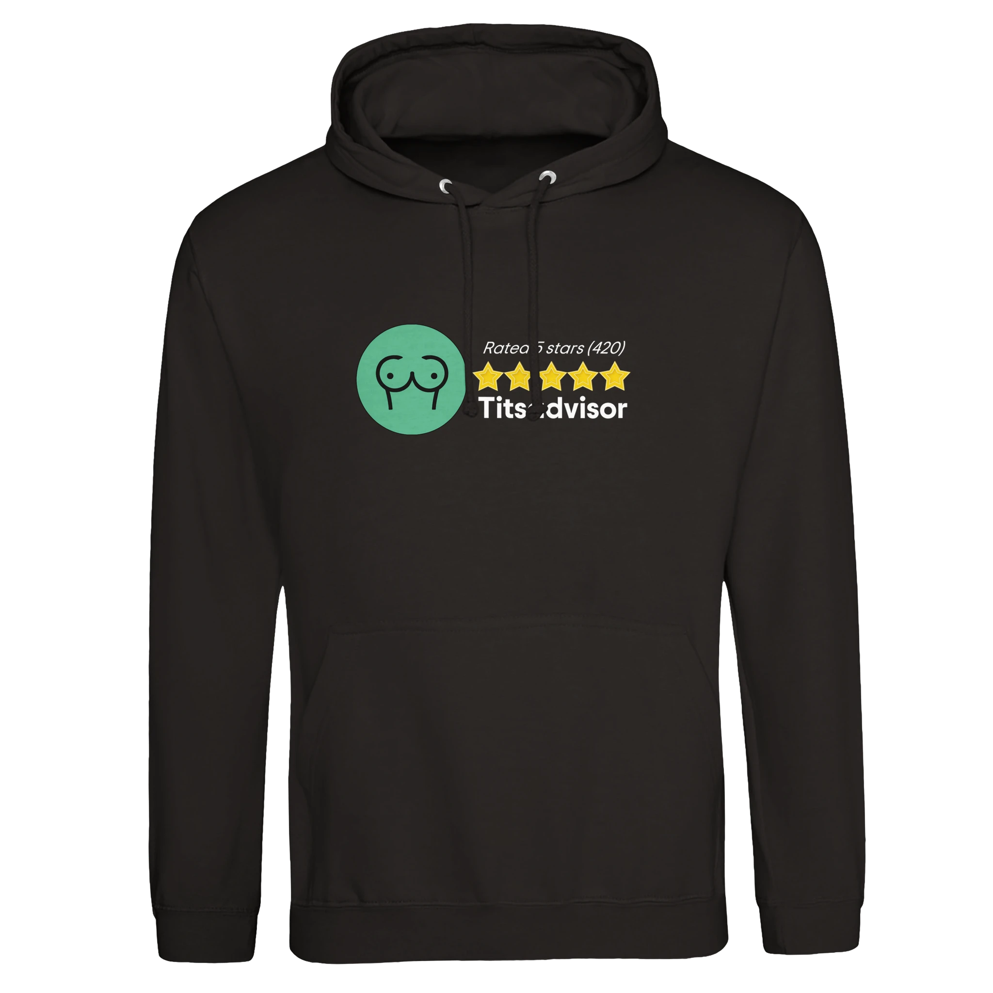RATED 5 STARS ON TITSADVISOR 420 EDITION NOVELTY ADULT HOODIE BLACK