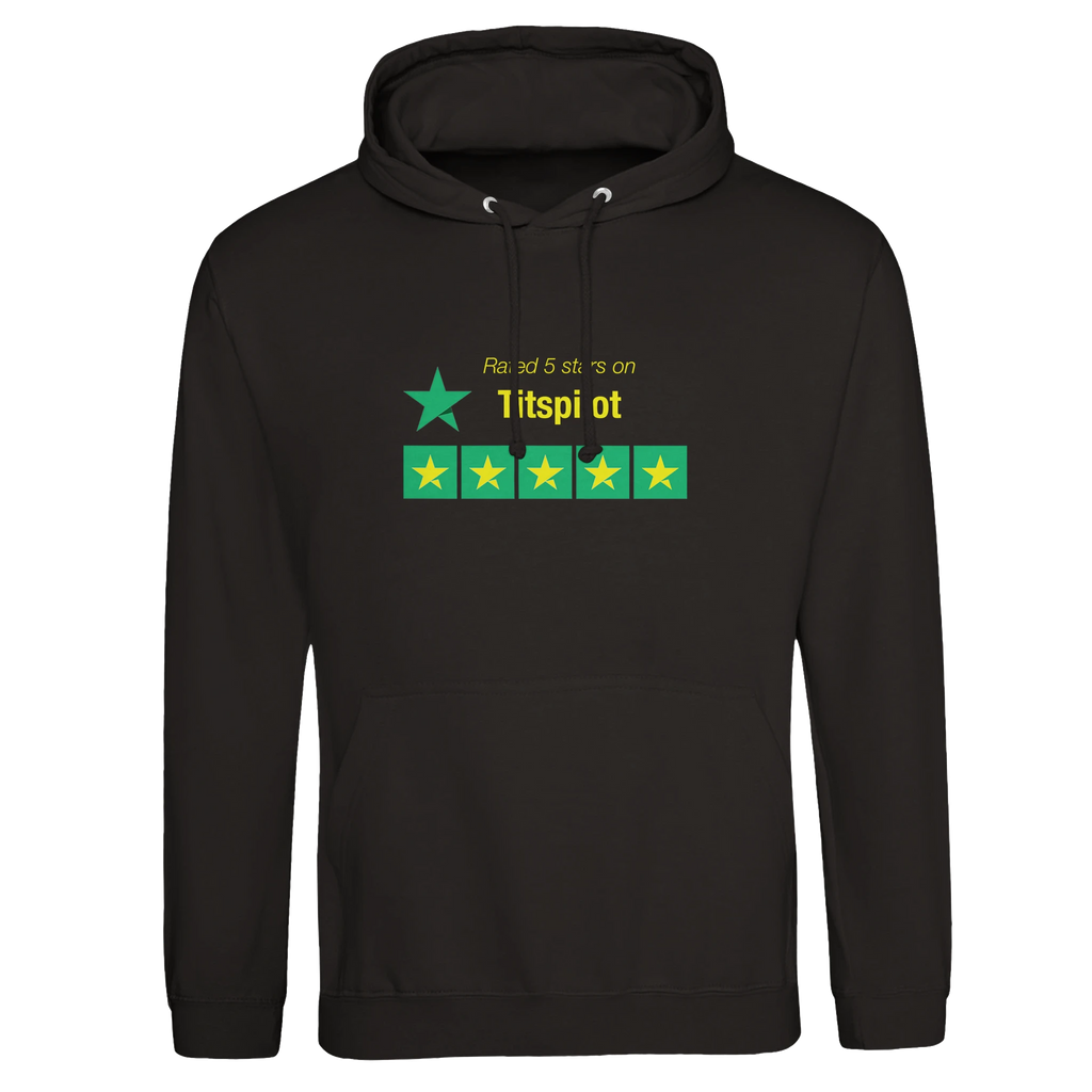 RATED 5 STARS ON TITSPILOT ADULT HODDIE NOVELTY BLAC