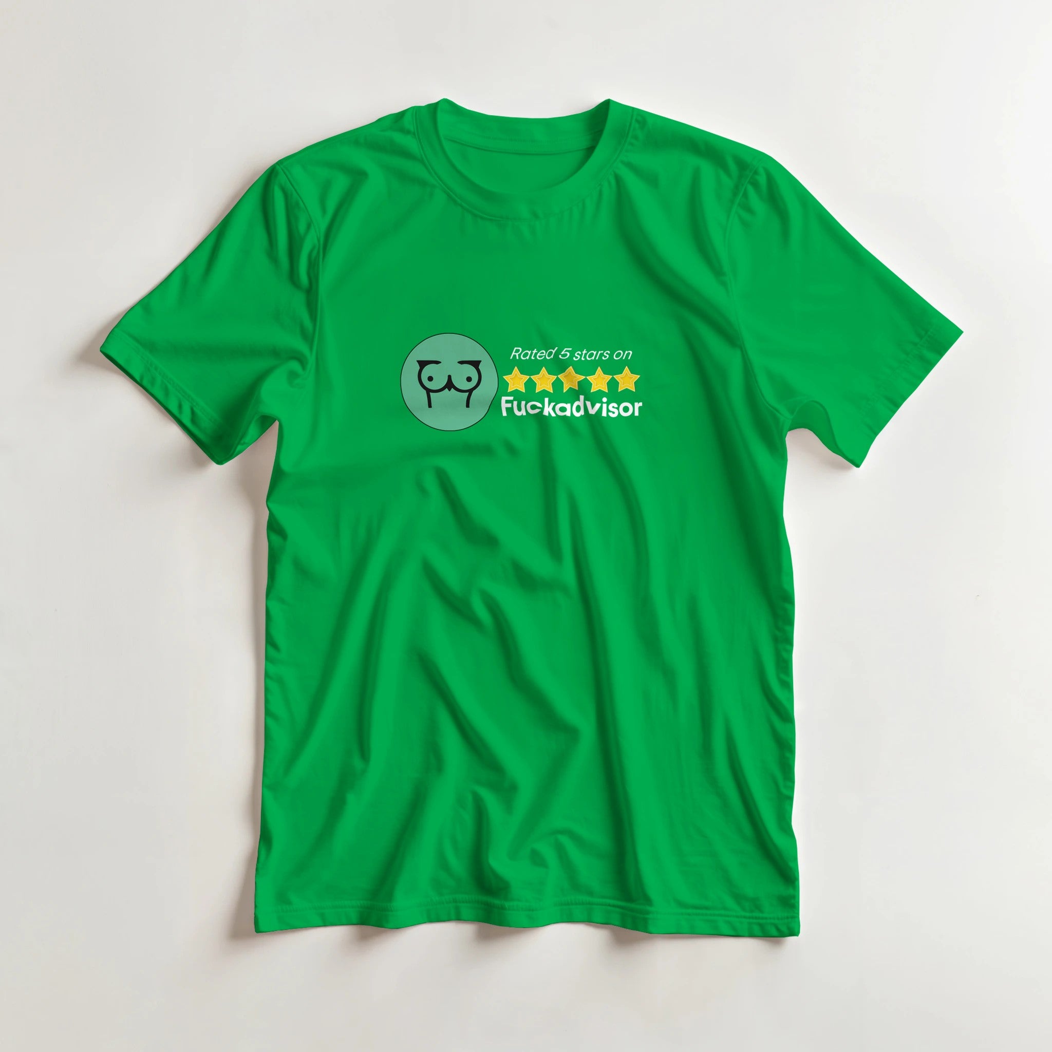 Rated 5 Stars On Fuckadvisor adult novelty tshirt sex irish green